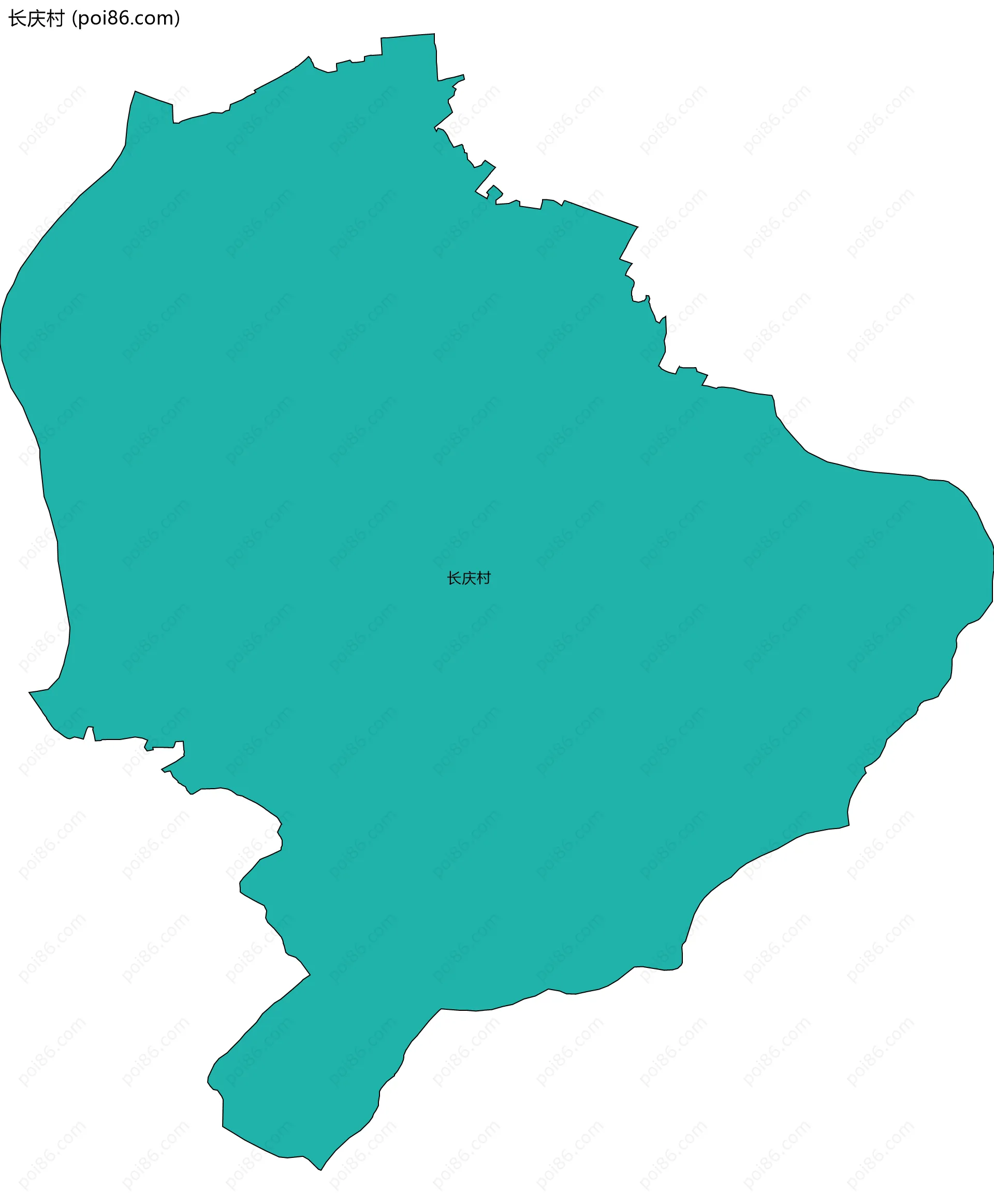 长庆村边界地图