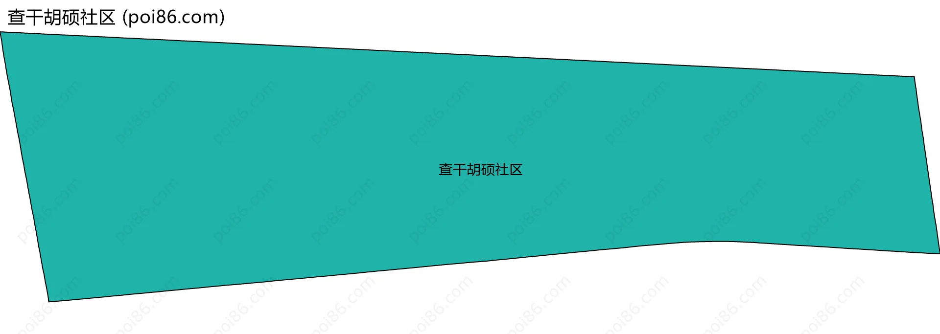 查干胡硕社区边界地图