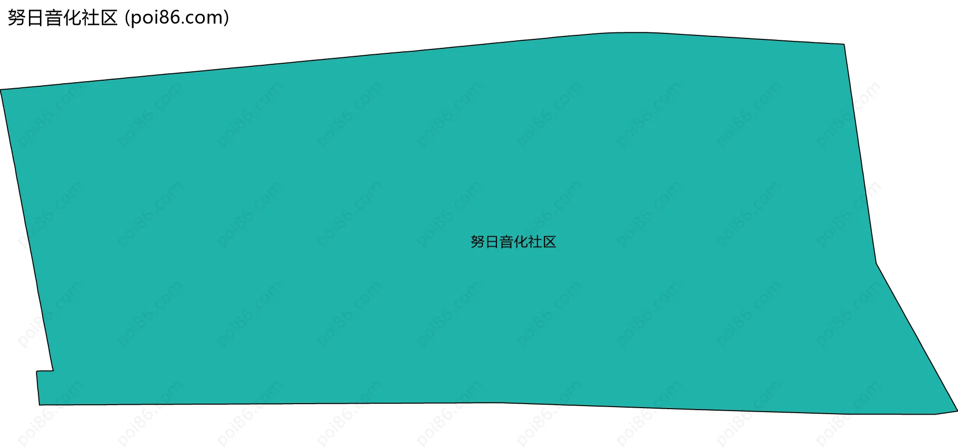 努日音化社区边界地图