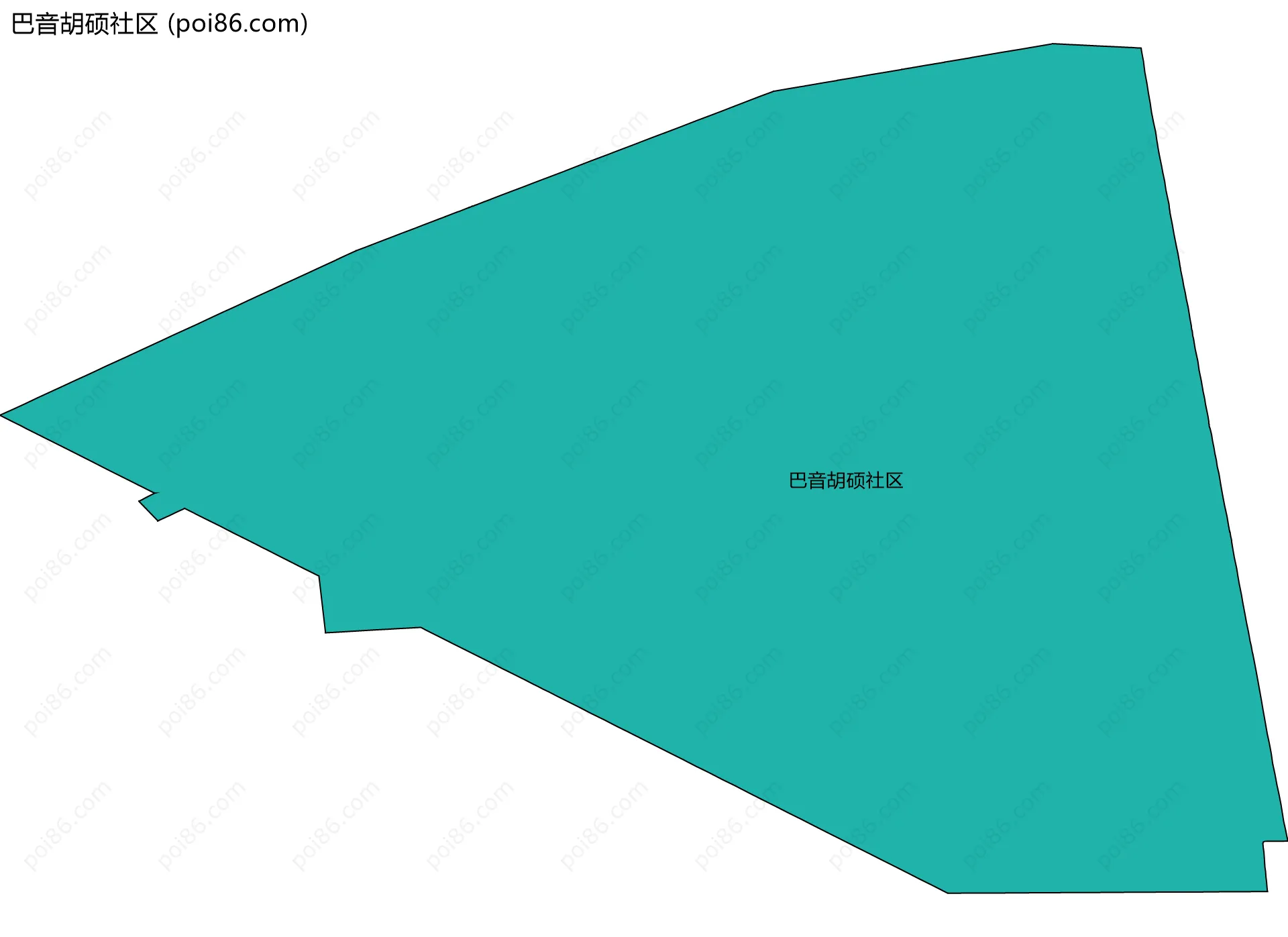 巴音胡硕社区边界地图