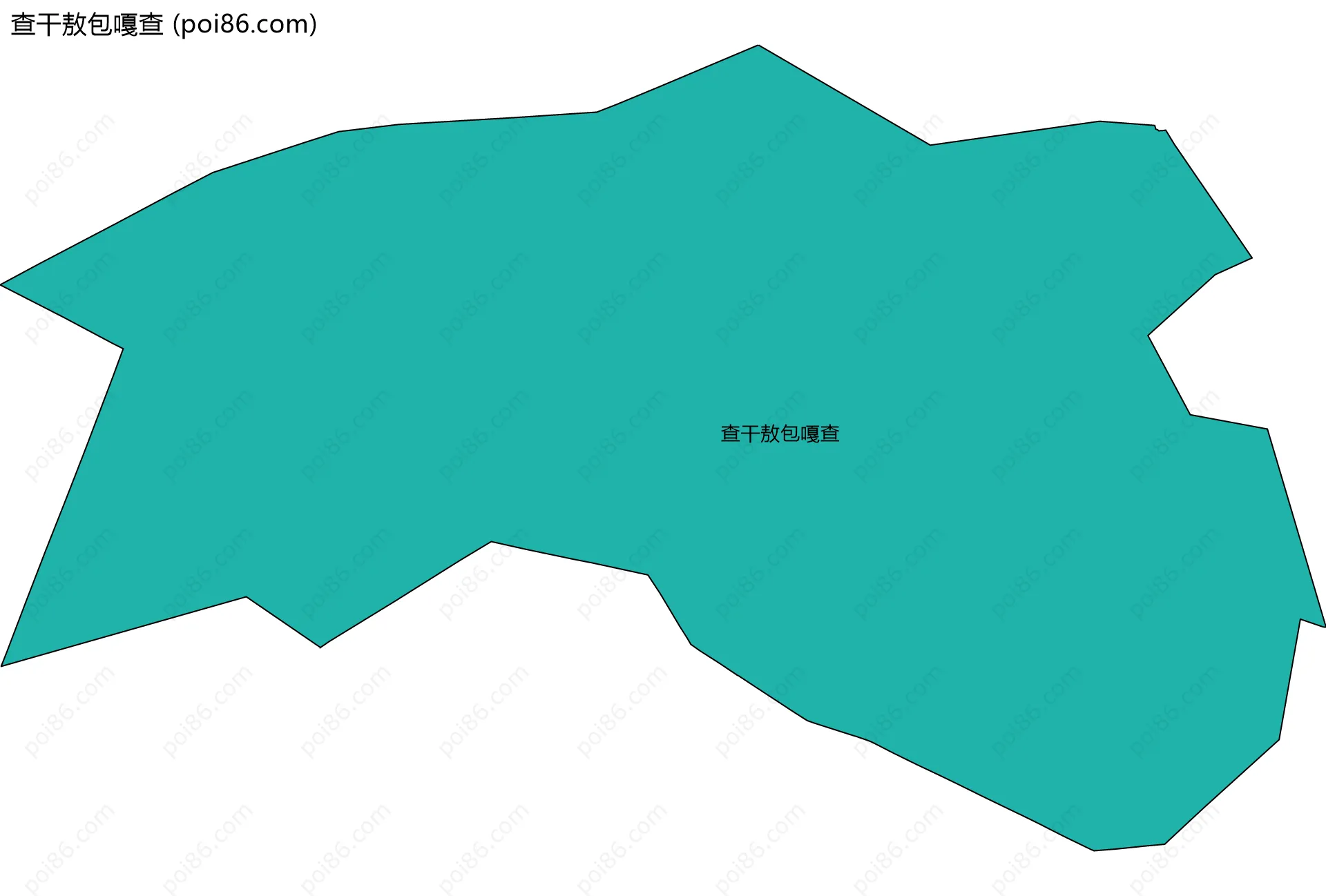 查干敖包嘎查边界地图