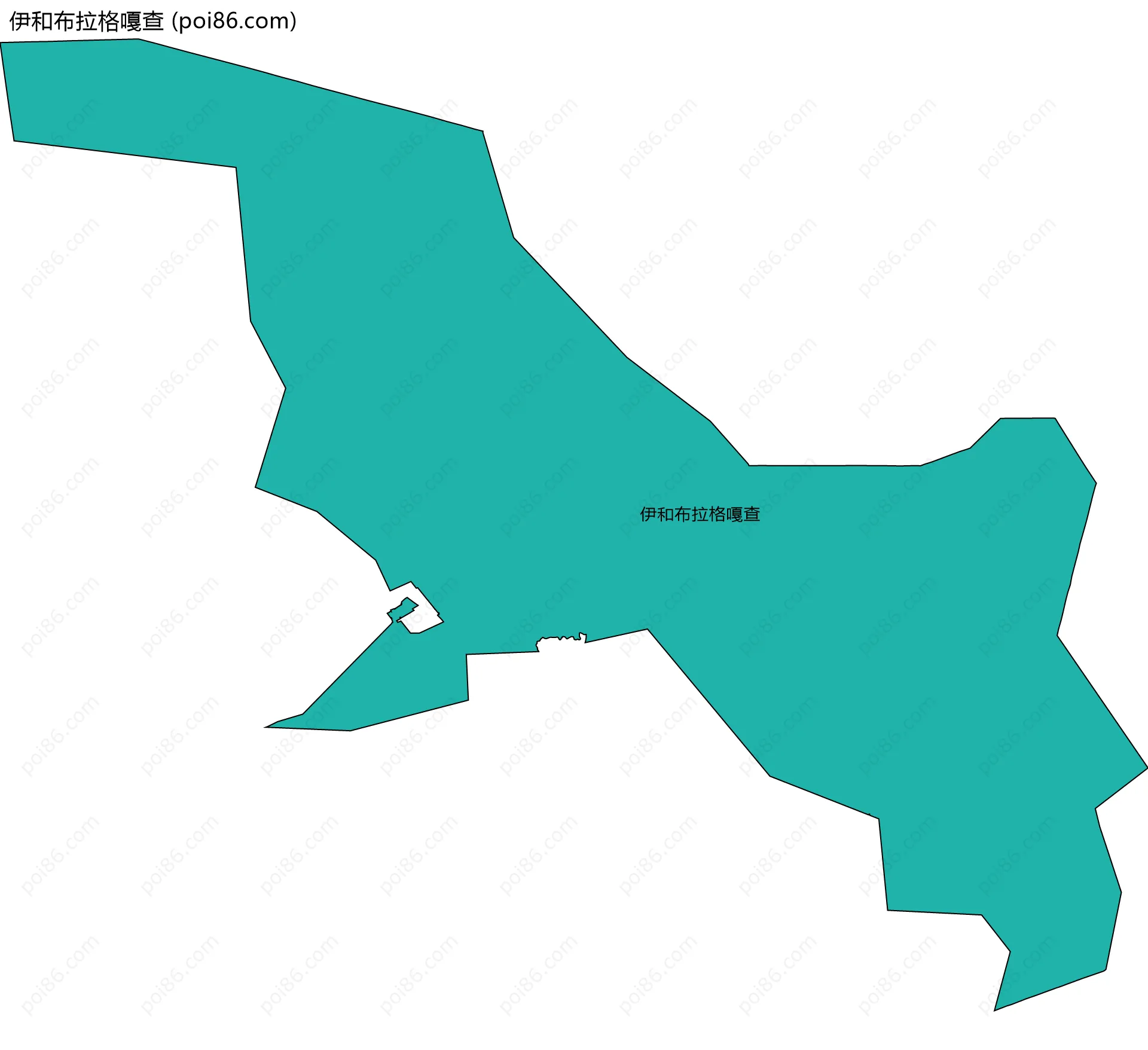 伊和布拉格嘎查边界地图