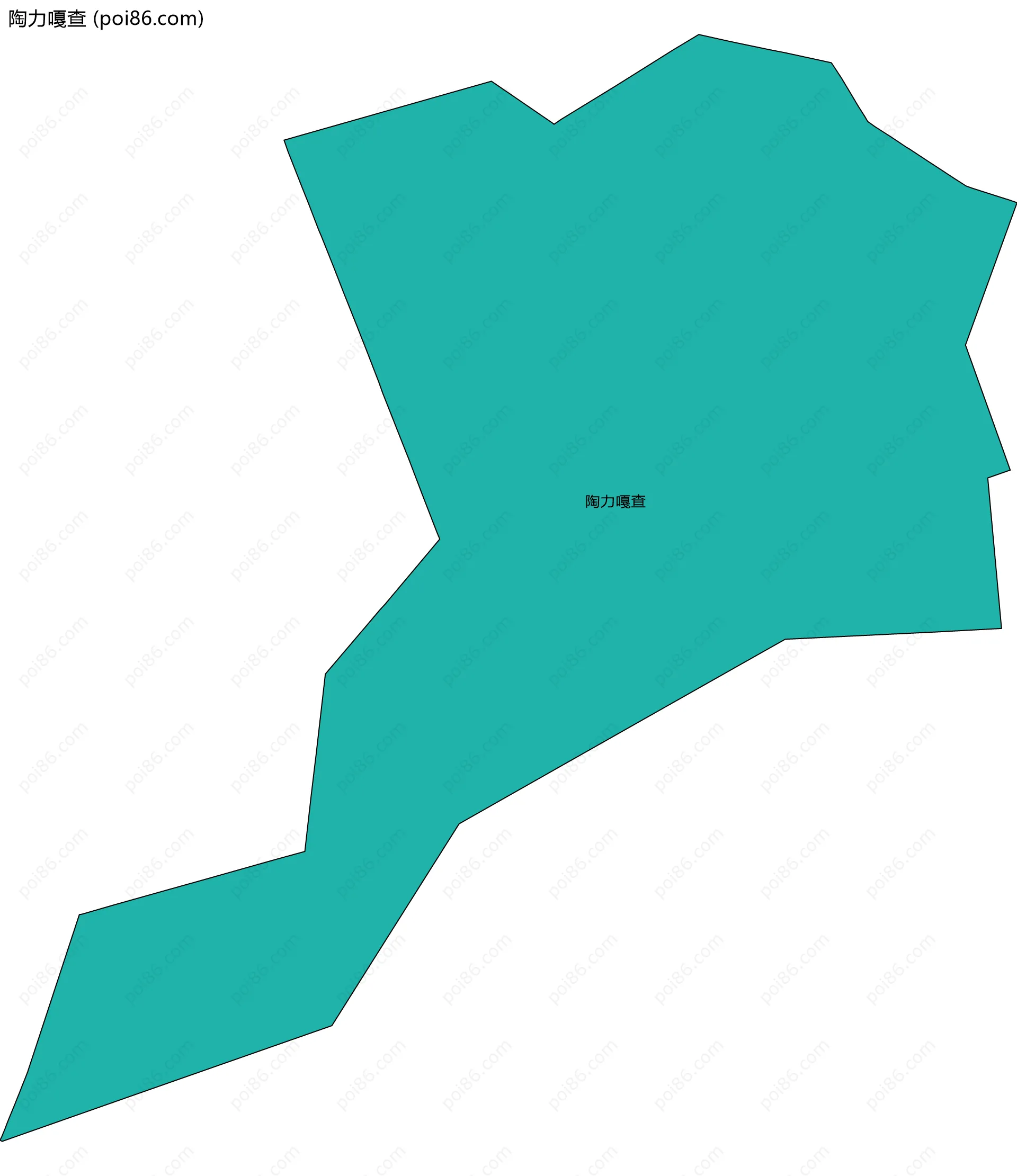 陶力嘎查边界地图