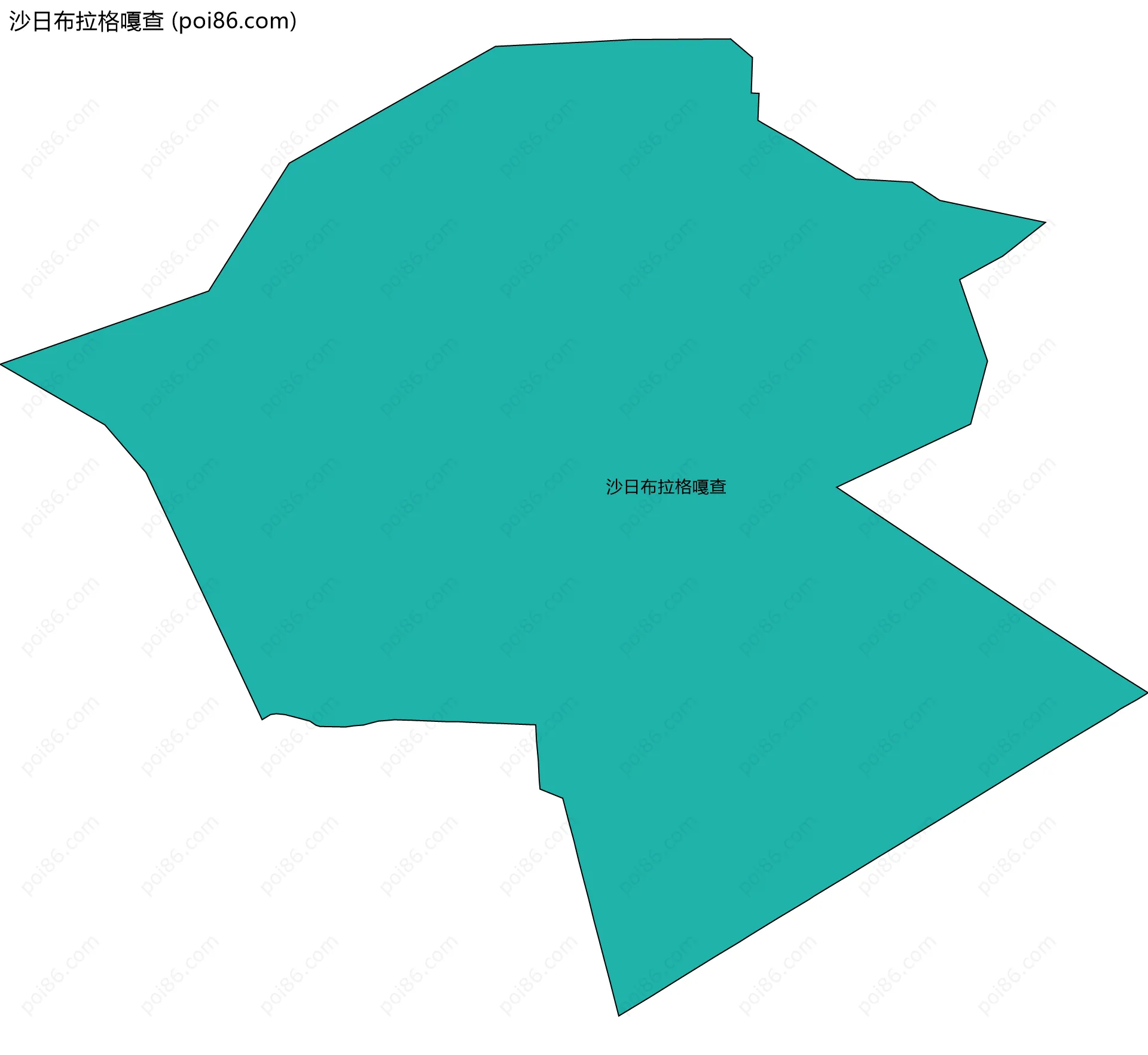 沙日布拉格嘎查边界地图