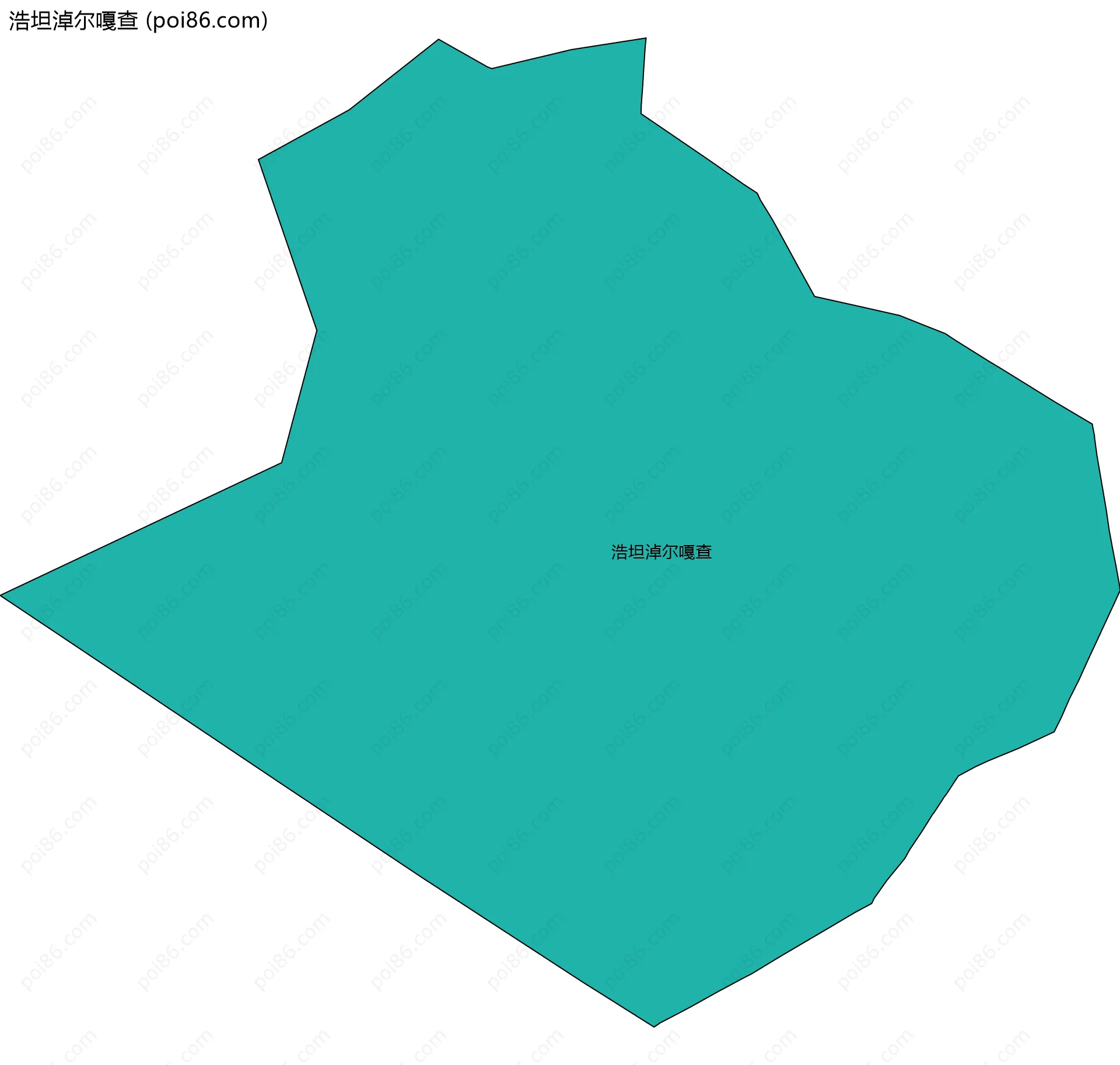 浩坦淖尔嘎查边界地图