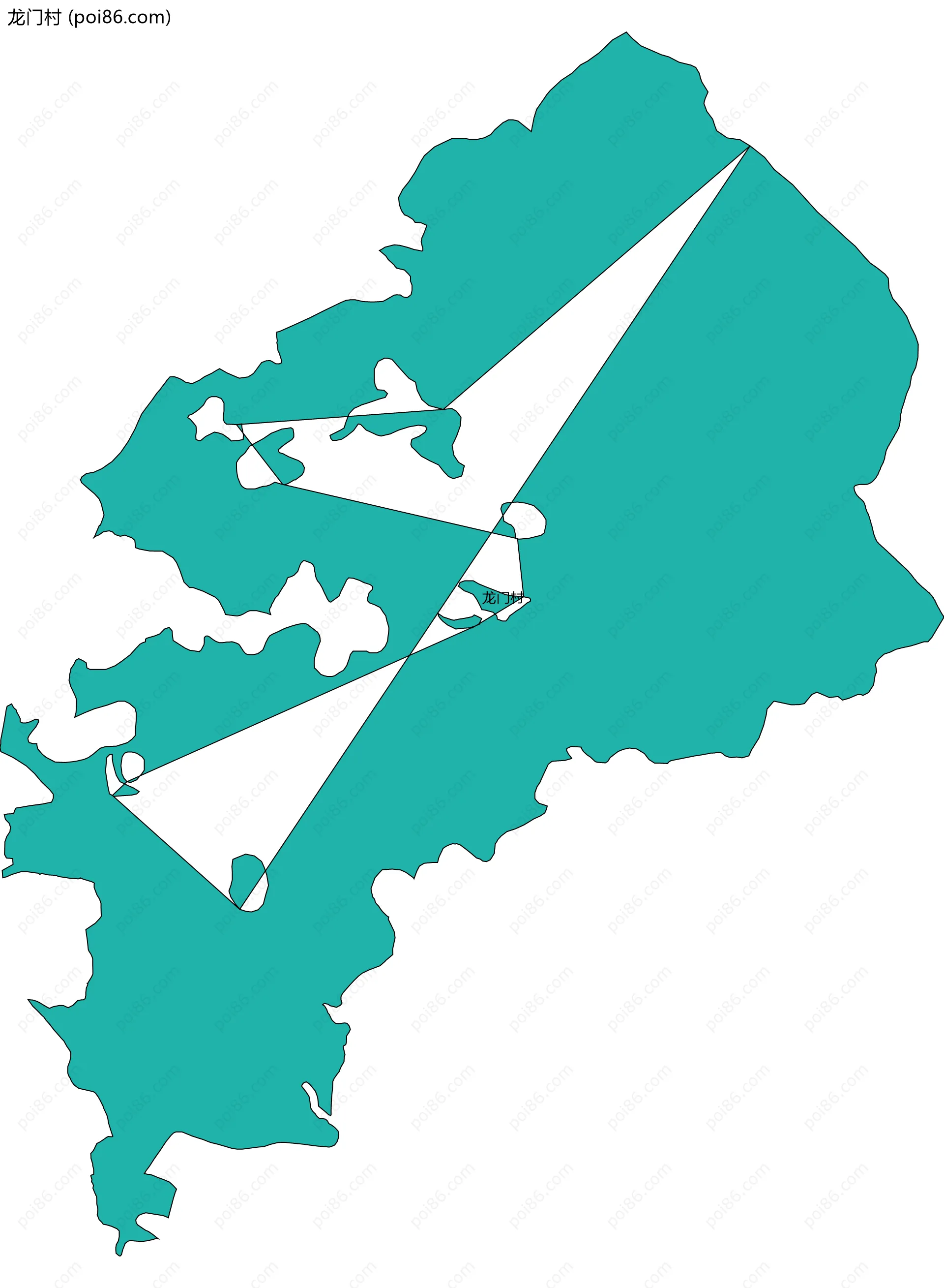 龙门村边界地图