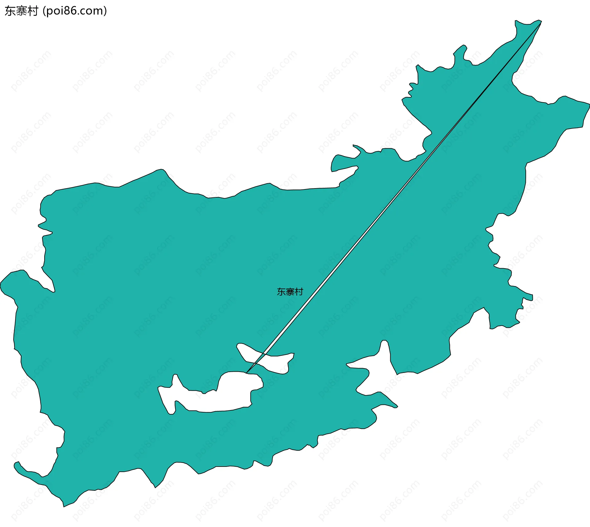 东寨村边界地图