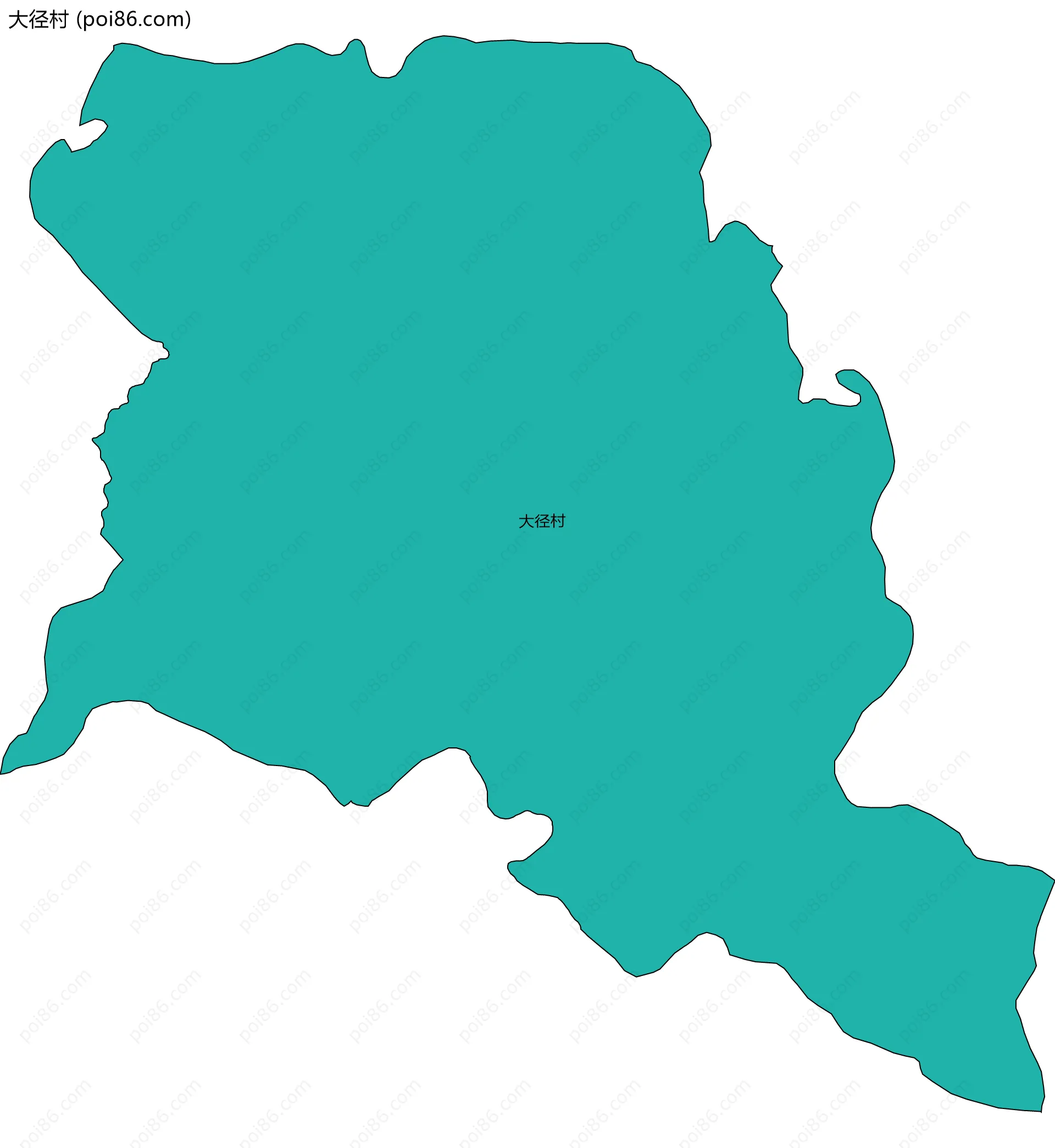 大径村边界地图