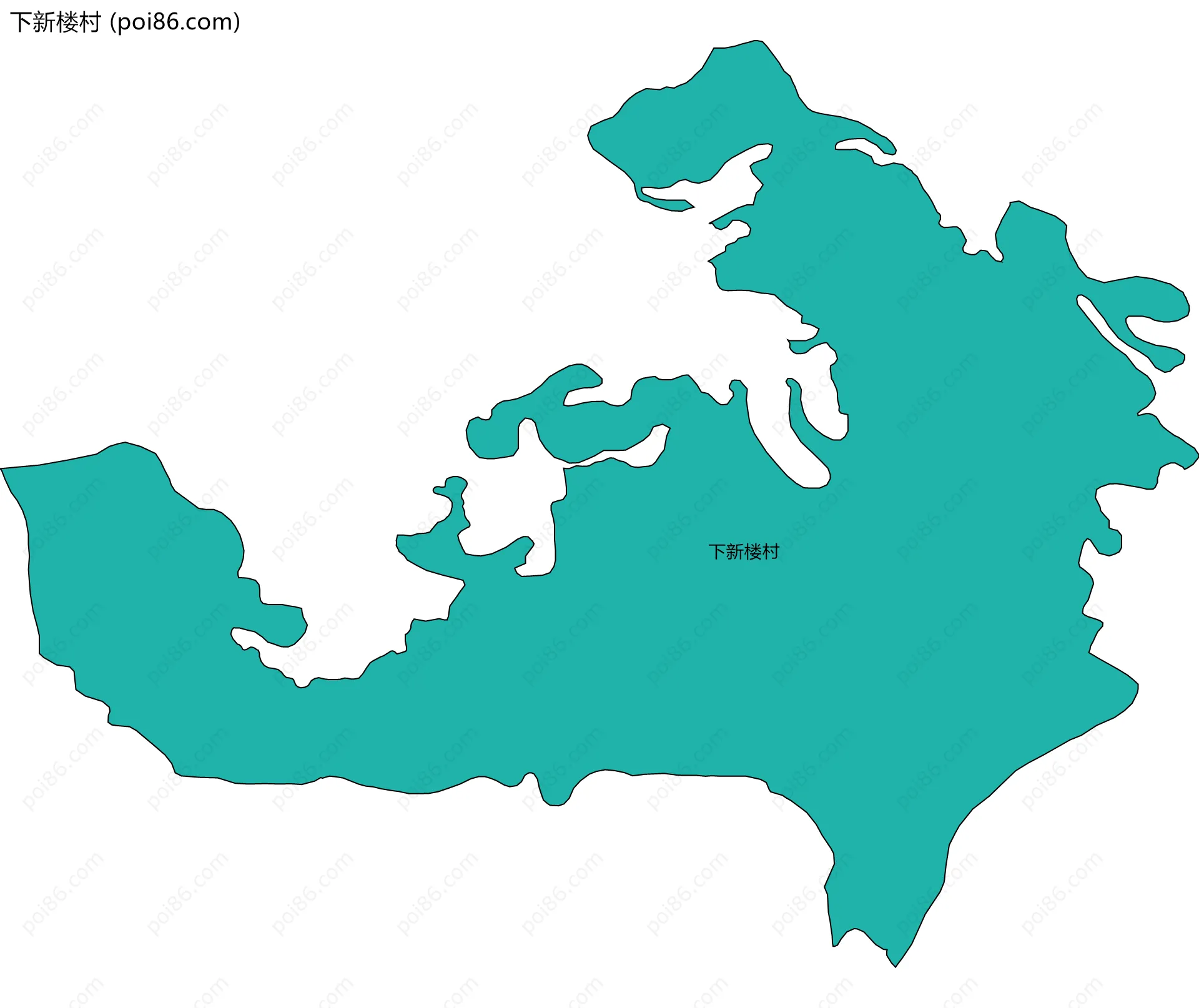 下新楼村边界地图