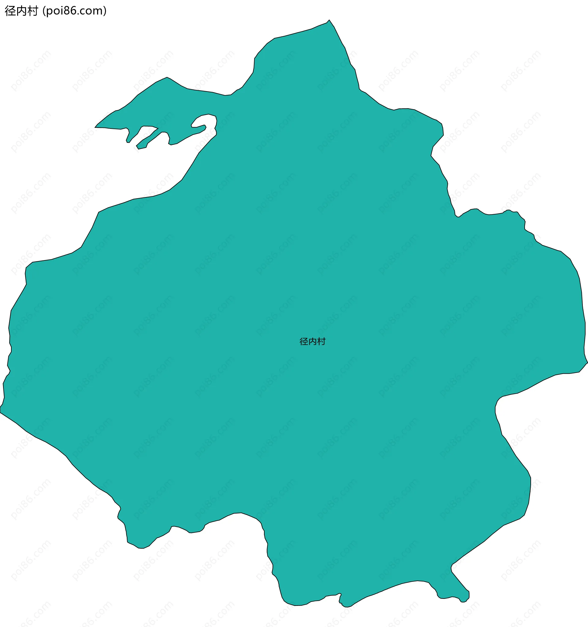 径内村边界地图