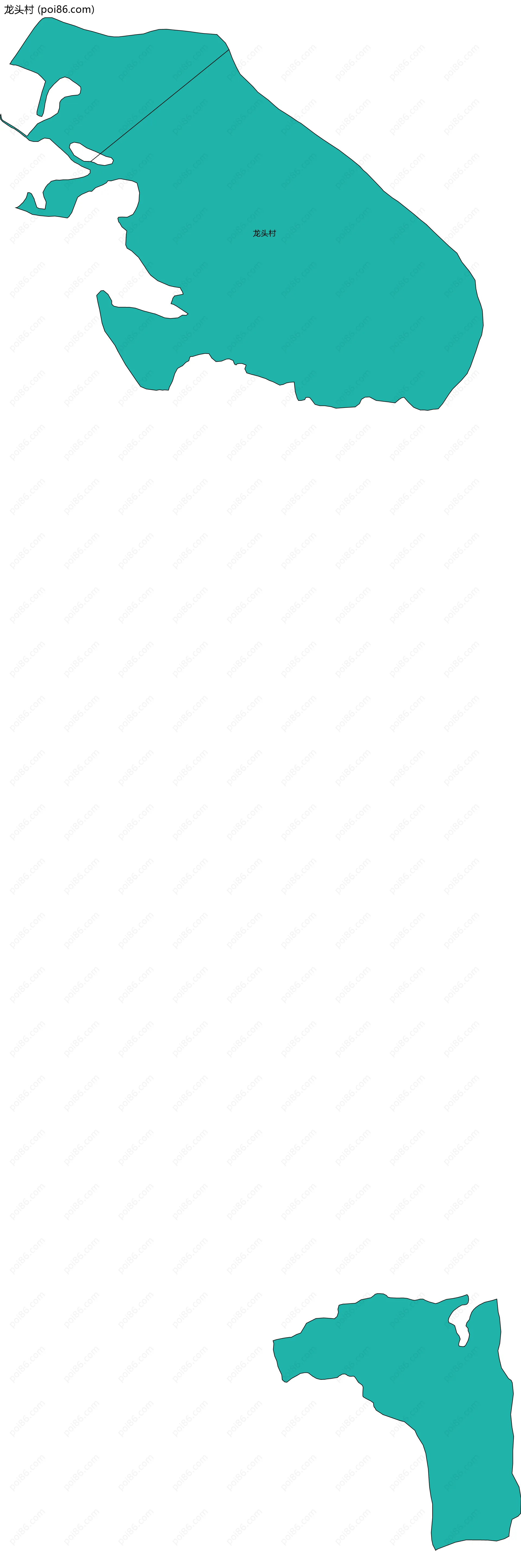 龙头村边界地图