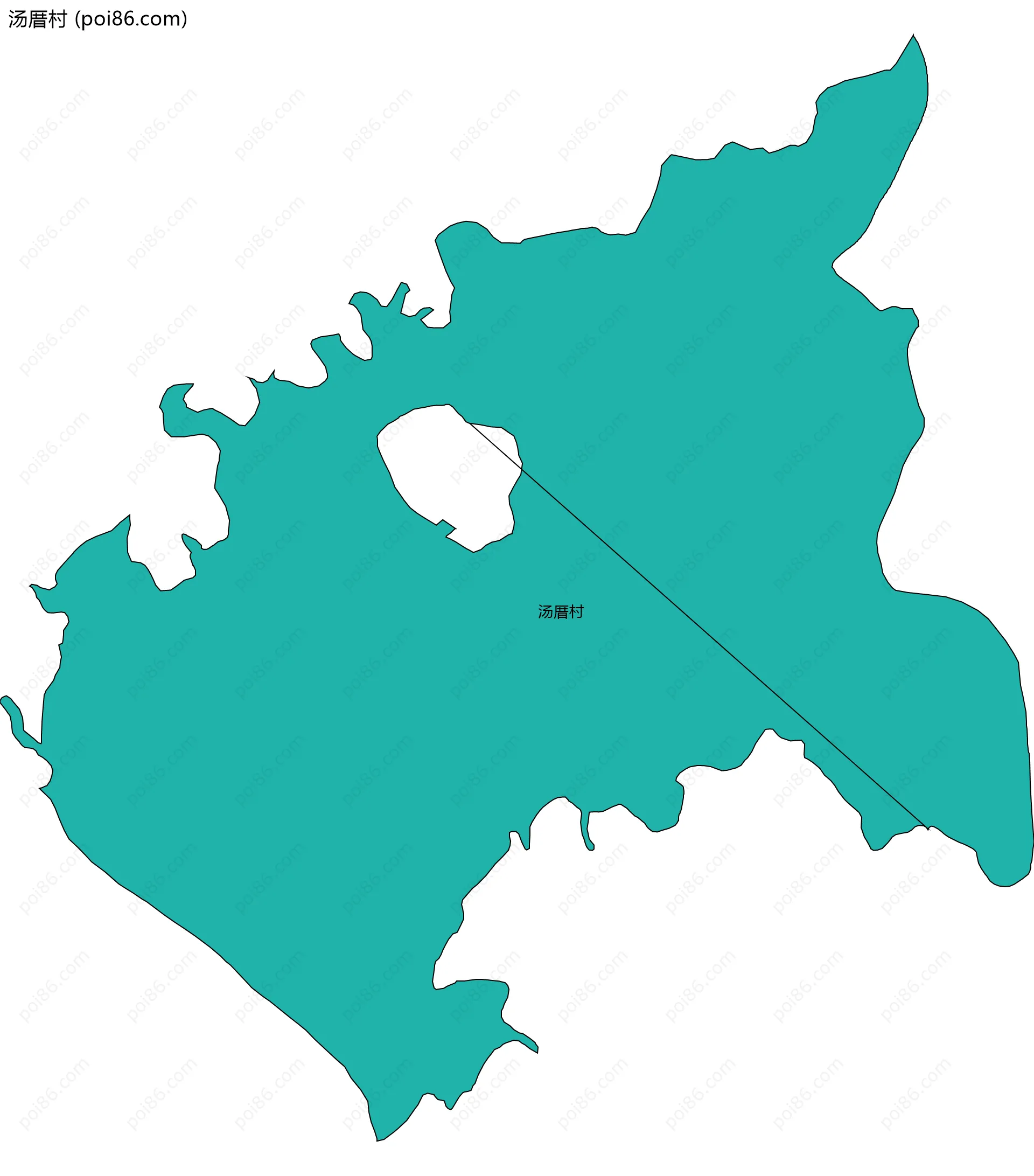 汤厝村边界地图