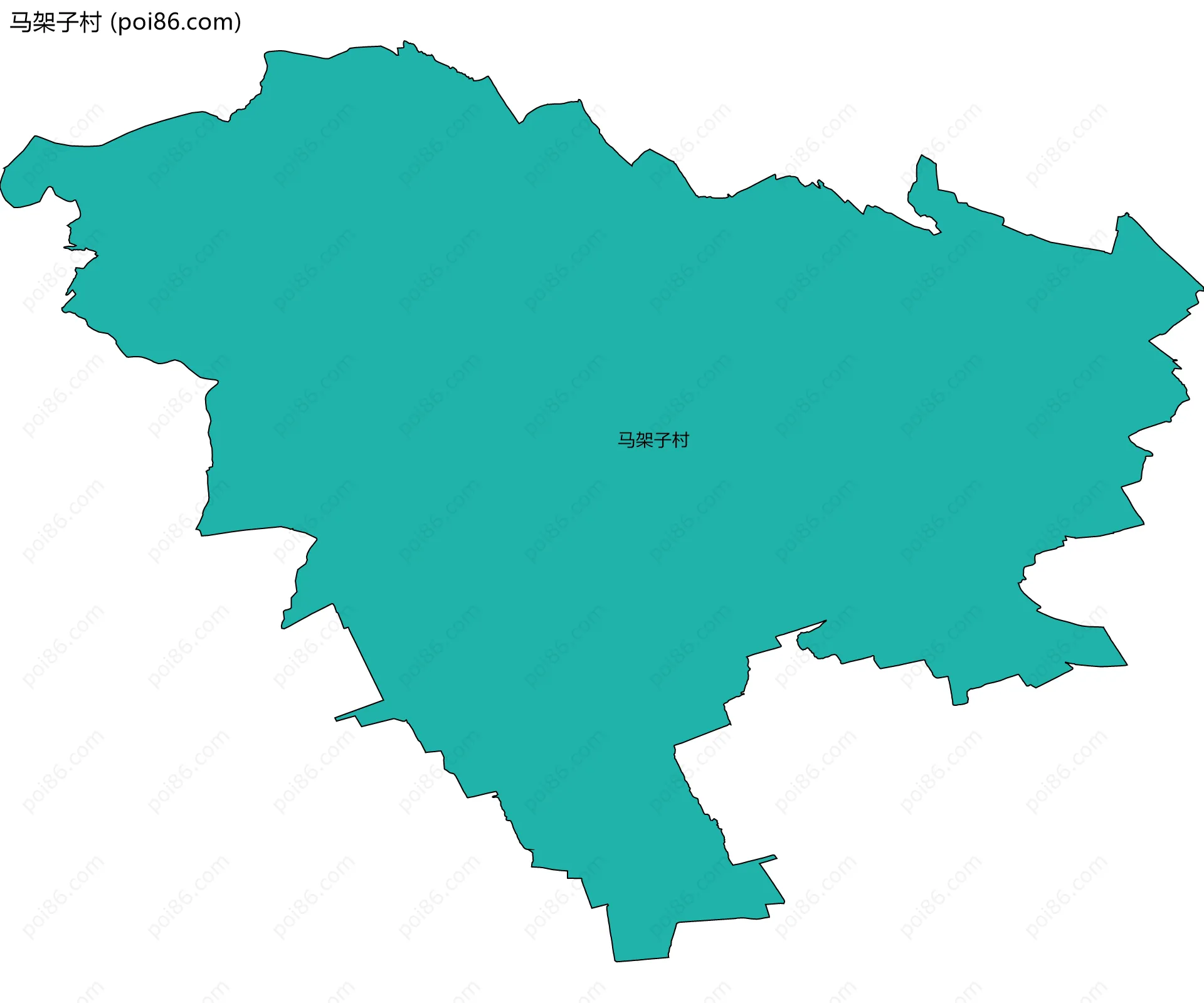 马架子村边界地图