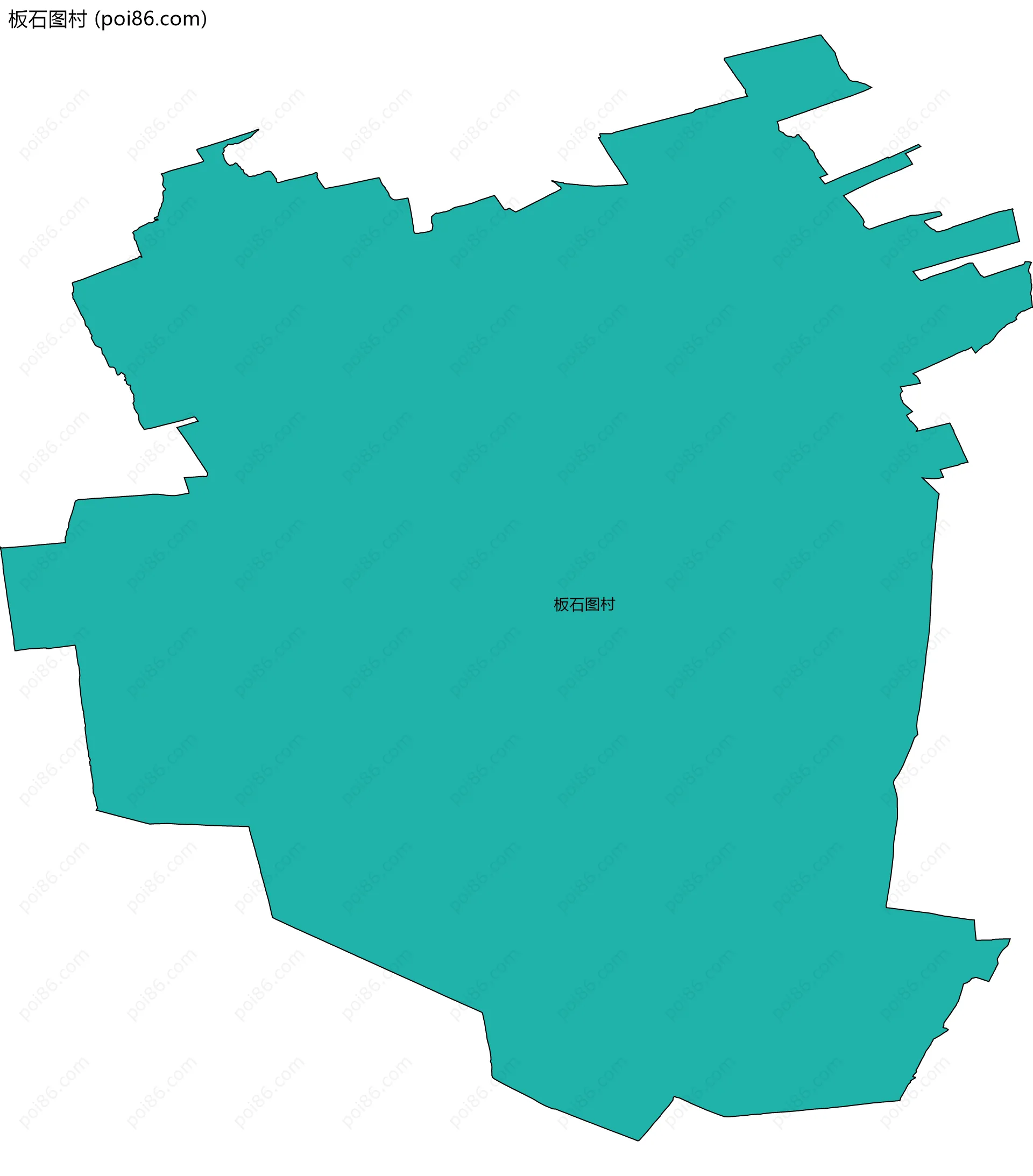 板石图村边界地图