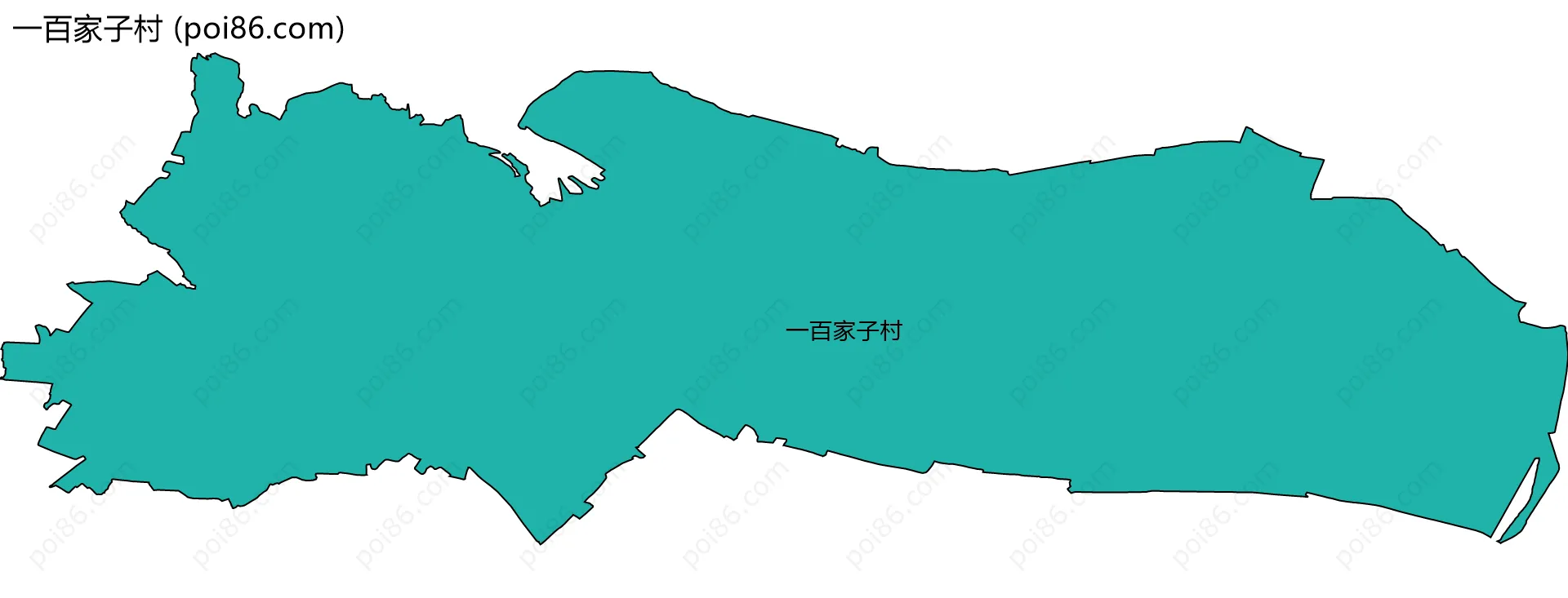一百家子村边界地图