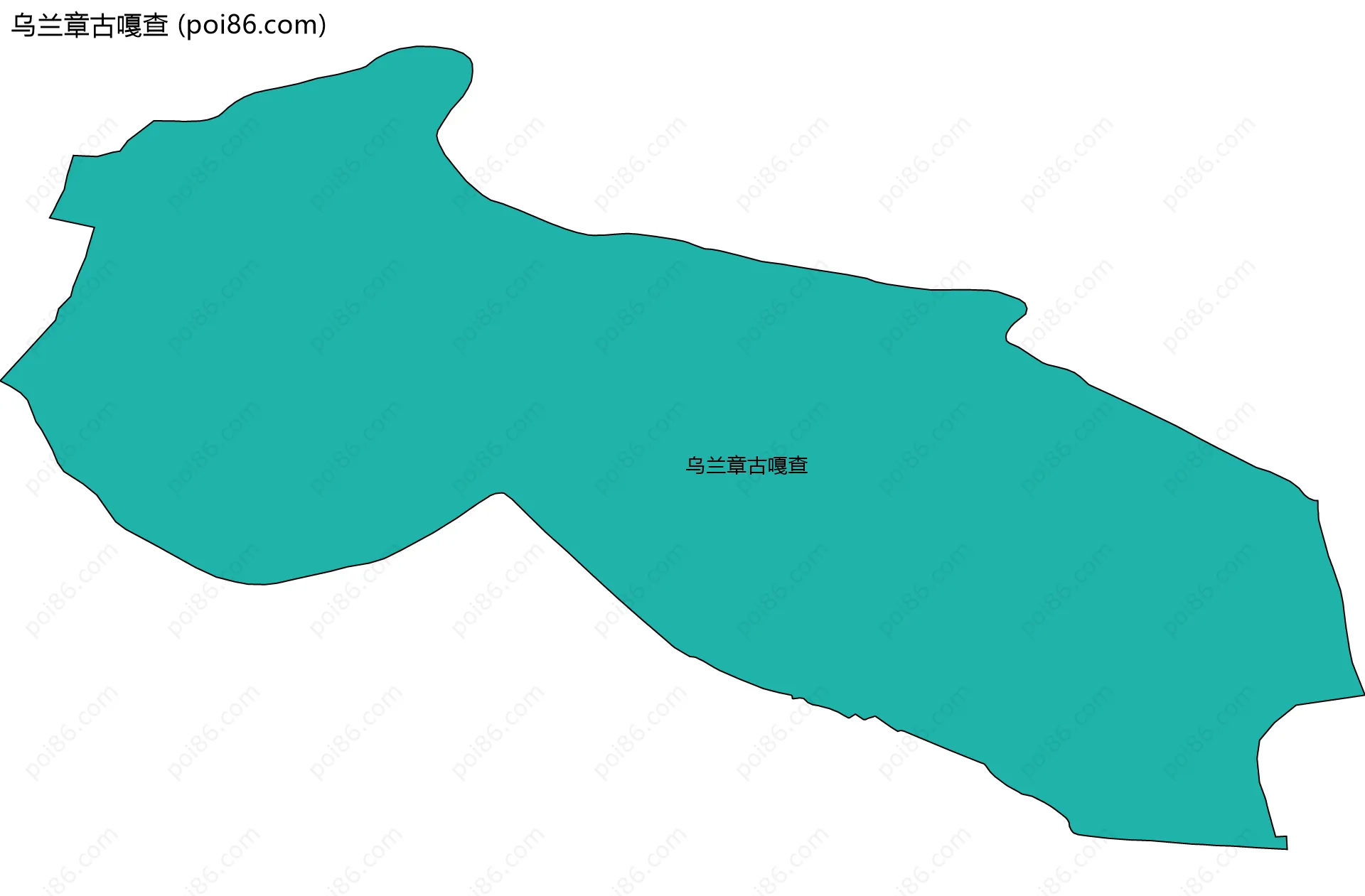 乌兰章古嘎查边界地图