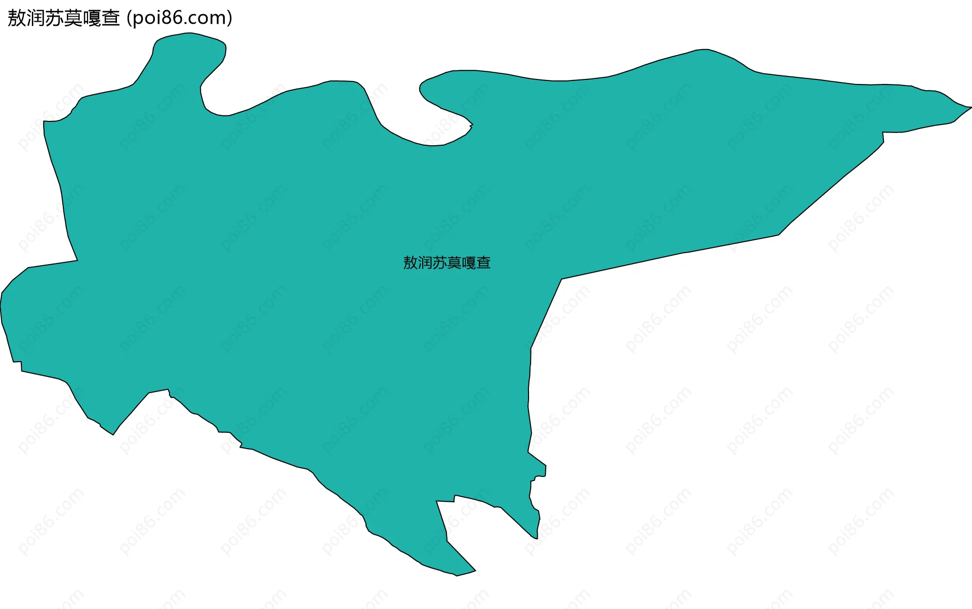 敖润苏莫嘎查边界地图