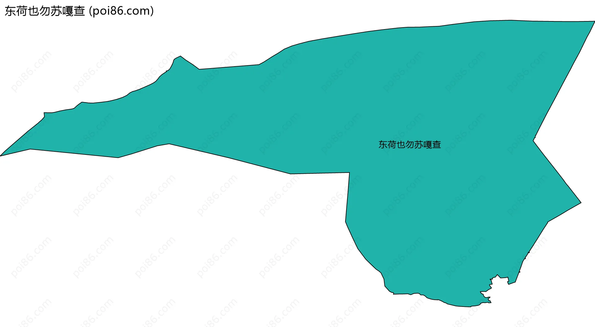 东荷也勿苏嘎查边界地图