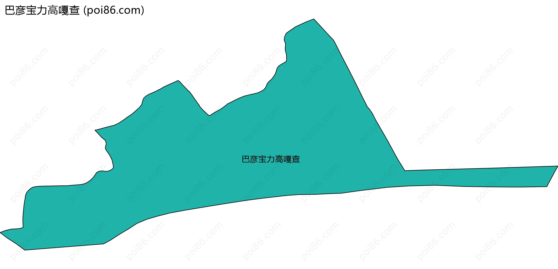 巴彦宝力高嘎查边界地图