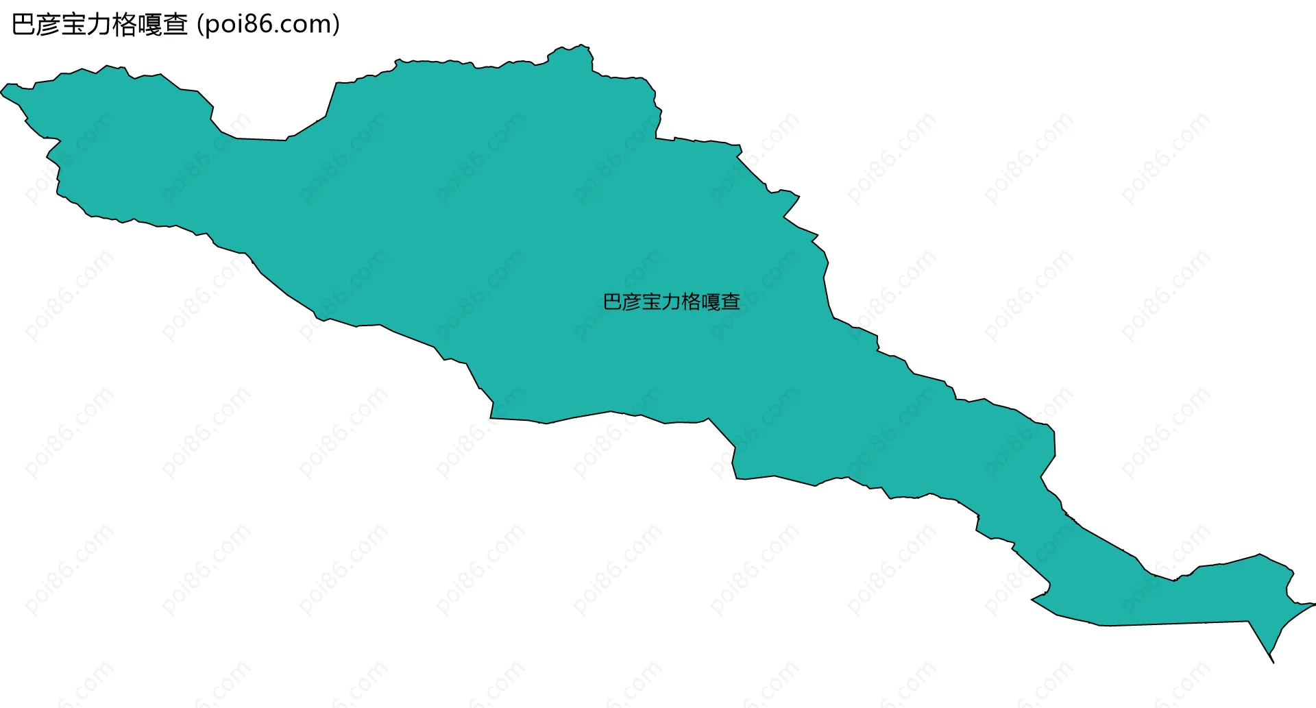 巴彦宝力格嘎查边界地图