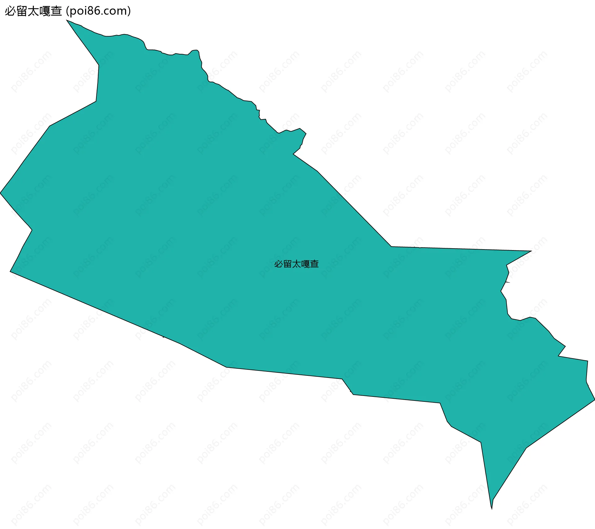 必留太嘎查边界地图