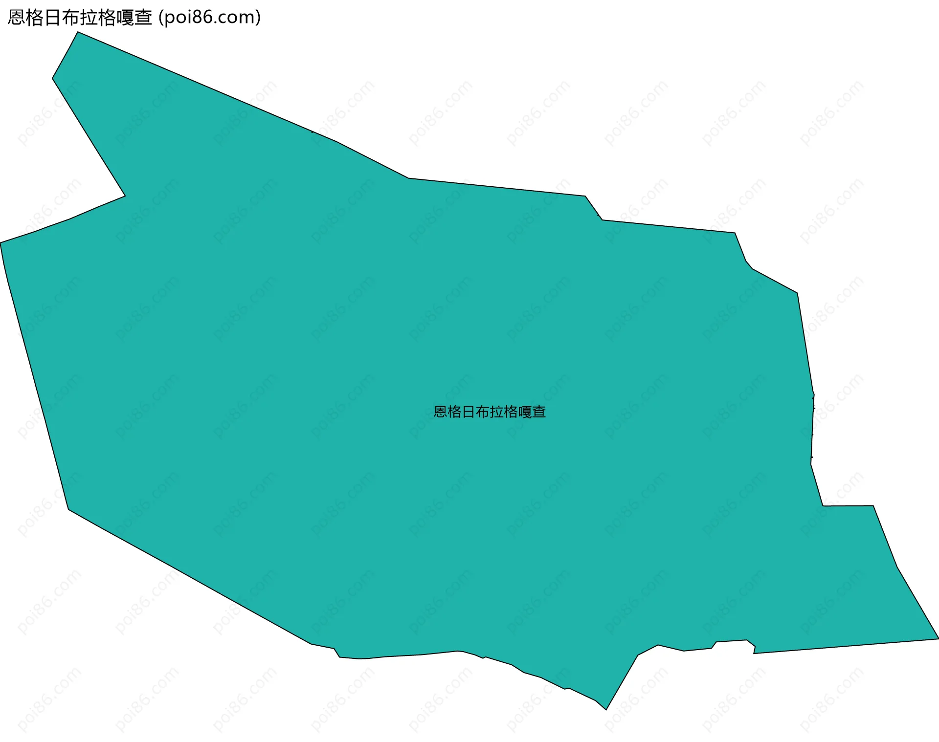 恩格日布拉格嘎查边界地图