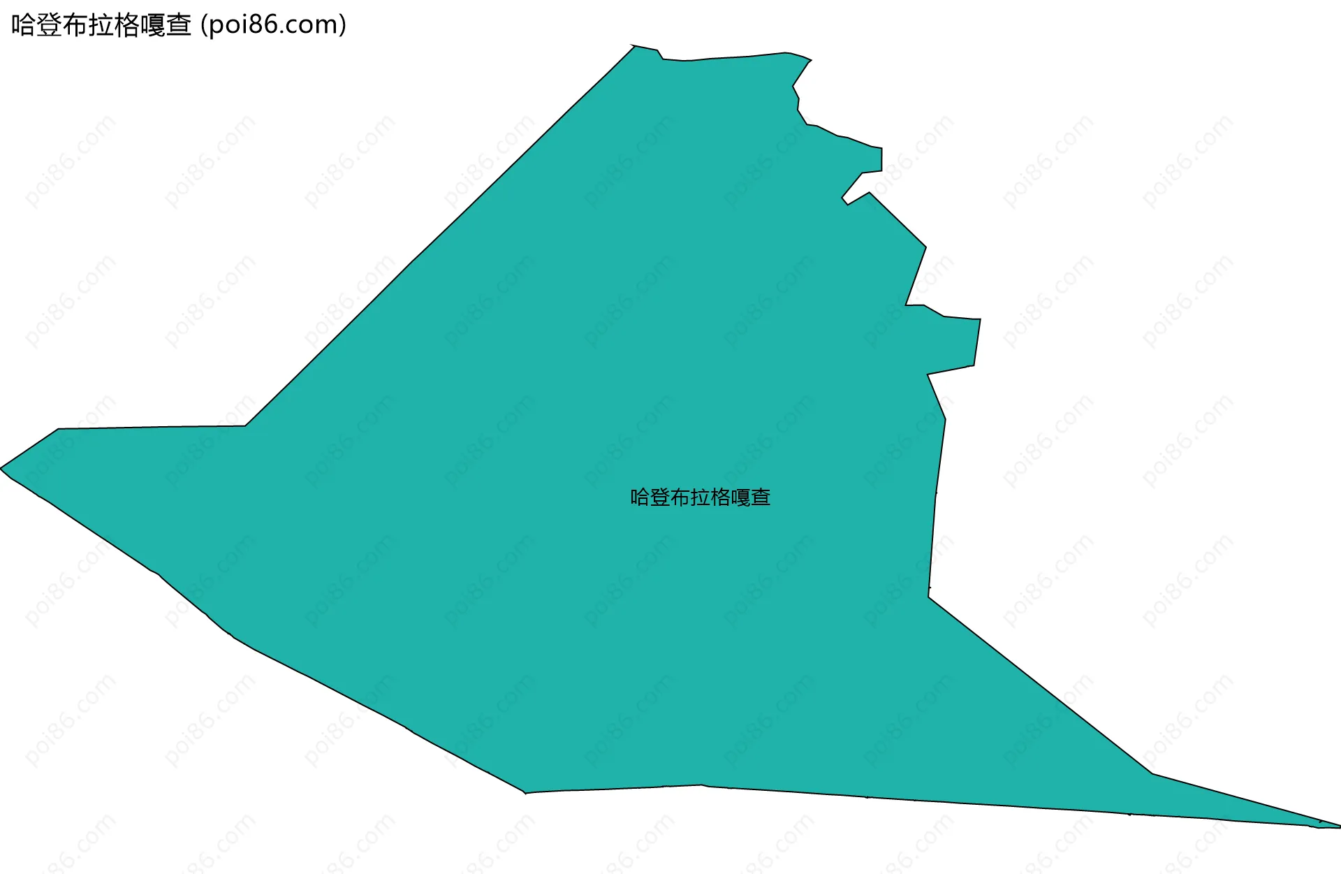 哈登布拉格嘎查边界地图