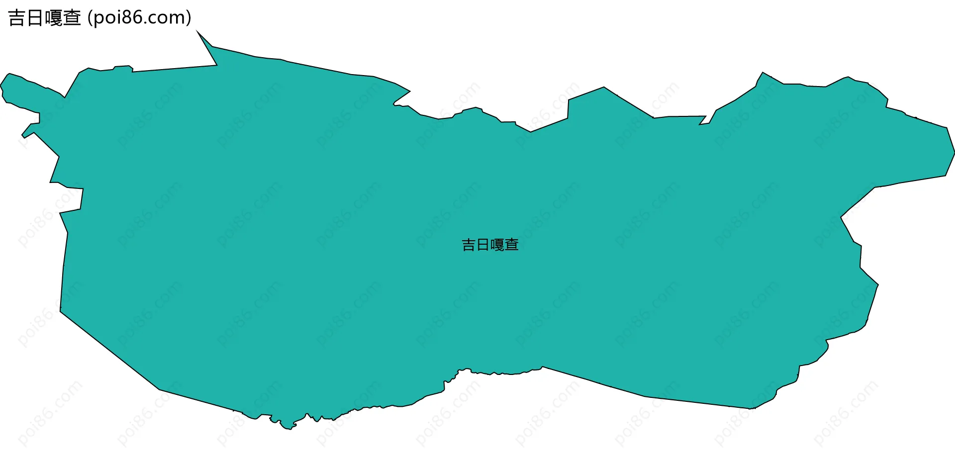 吉日嘎查边界地图