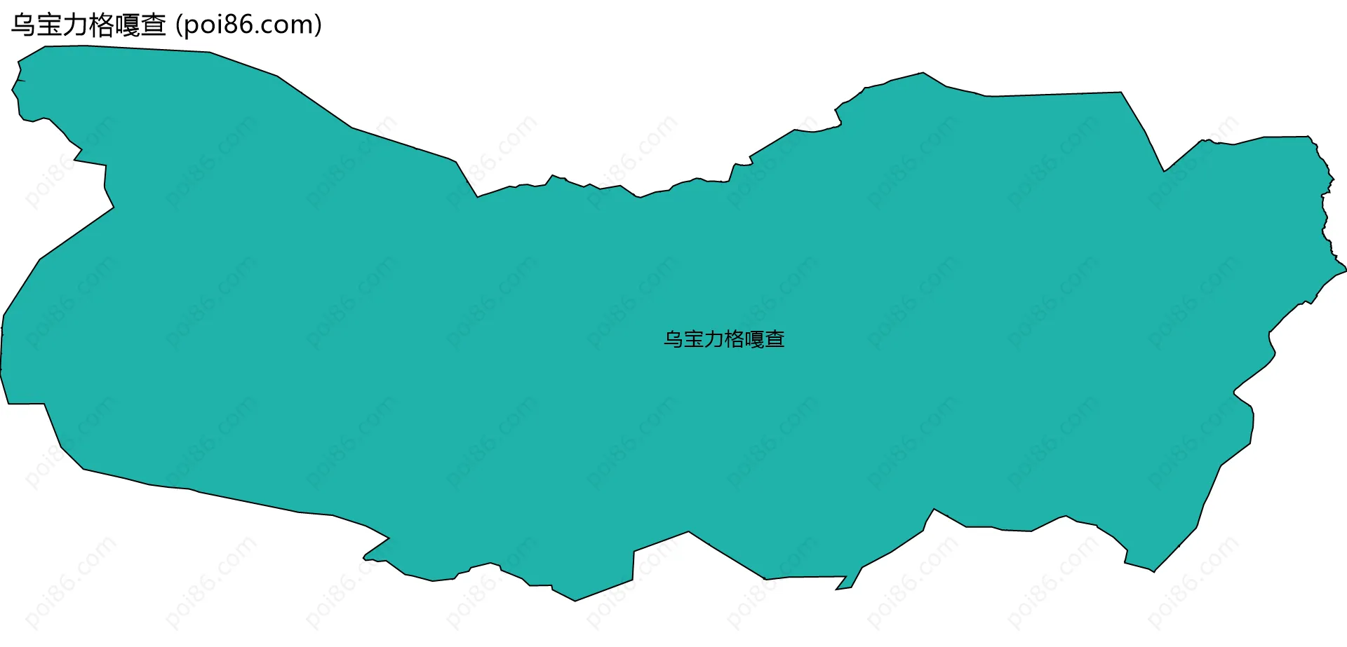 乌宝力格嘎查边界地图