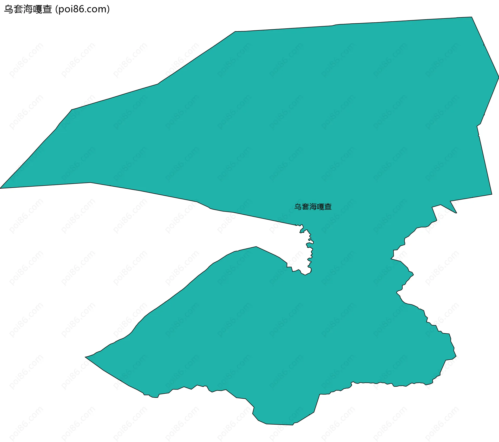 乌套海嘎查边界地图