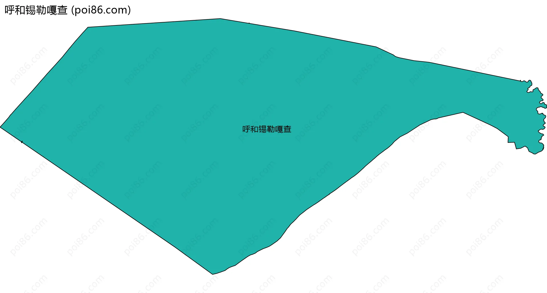 呼和锡勒嘎查边界地图