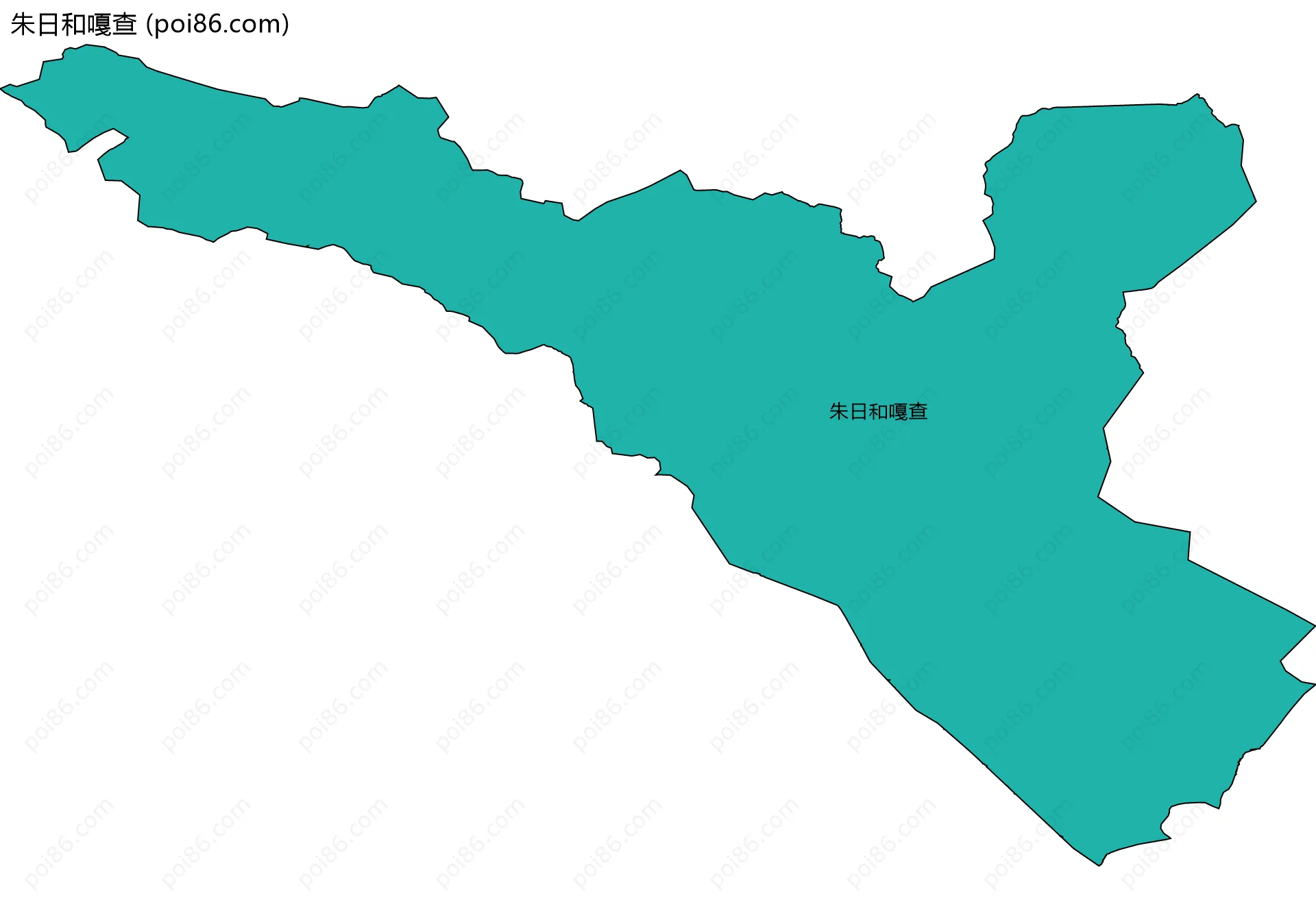 朱日和嘎查边界地图