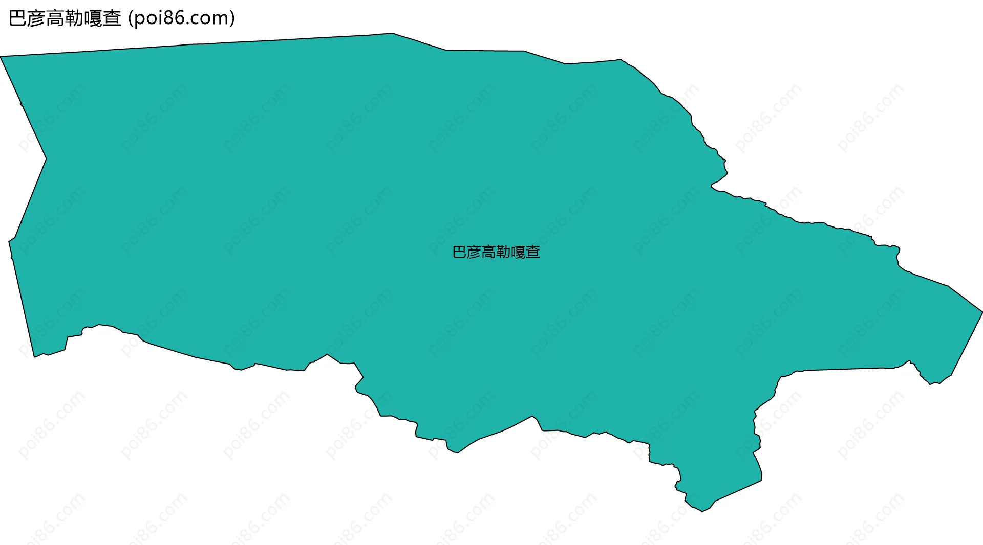 巴彦高勒嘎查边界地图