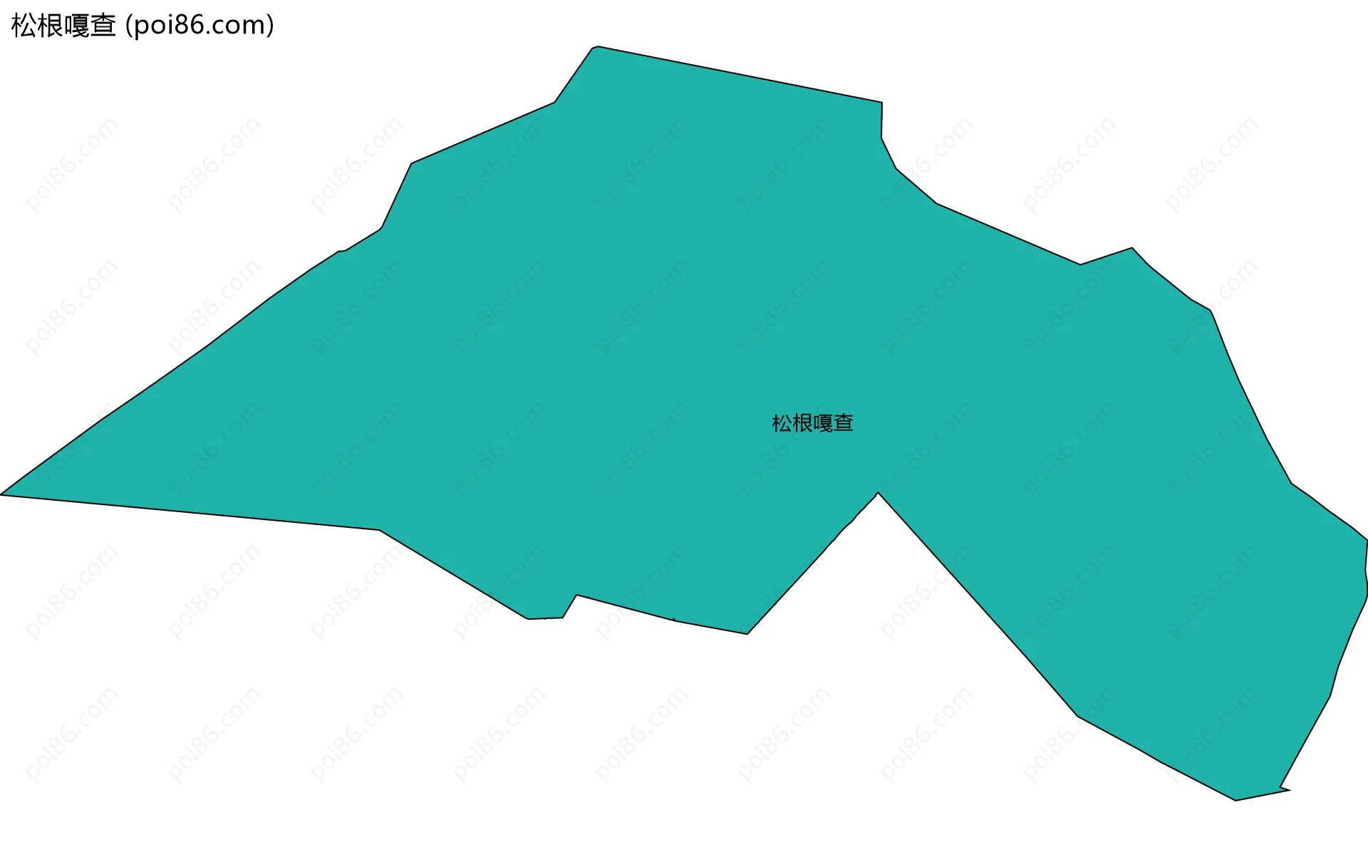 松根嘎查边界地图