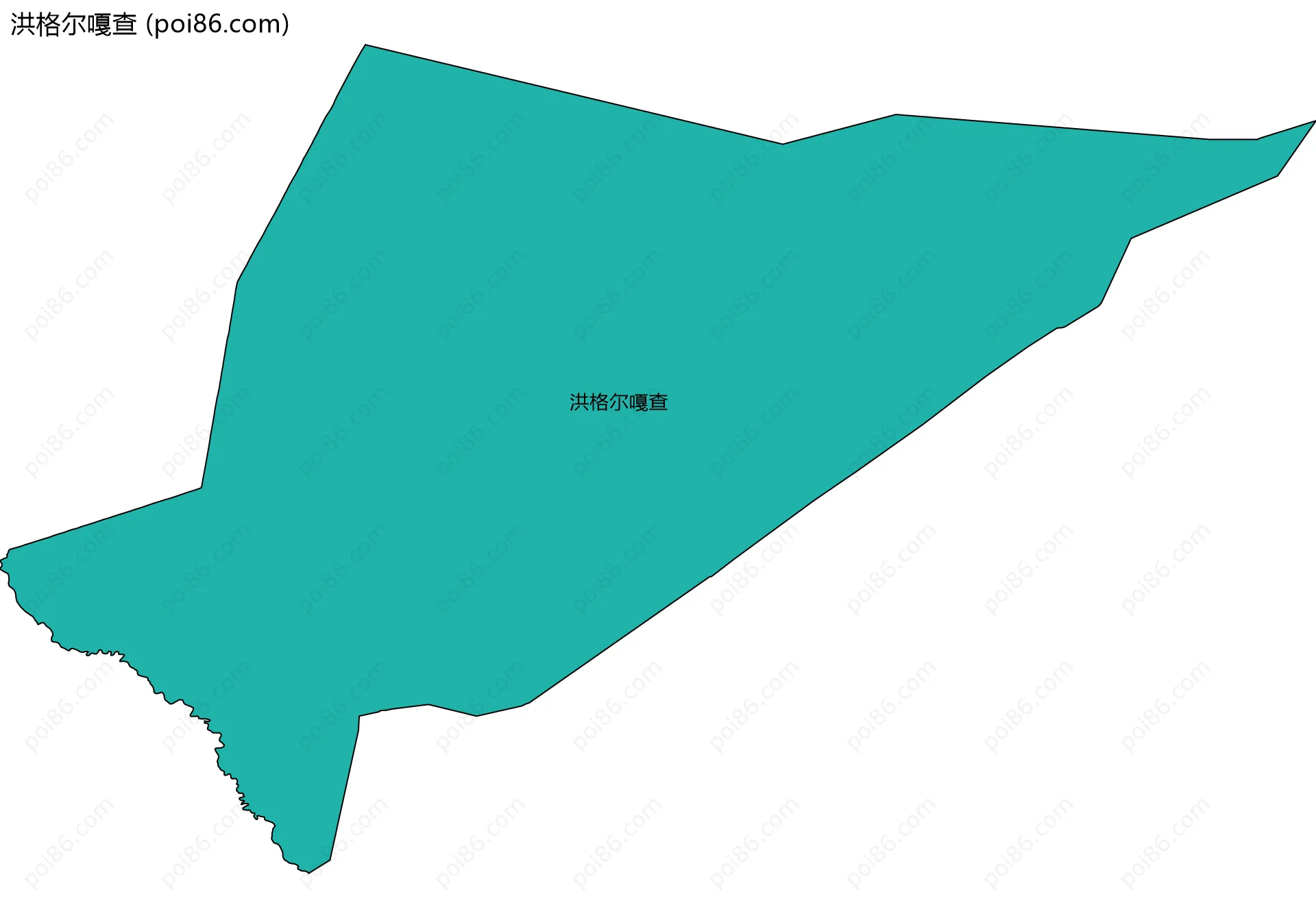 洪格尔嘎查边界地图