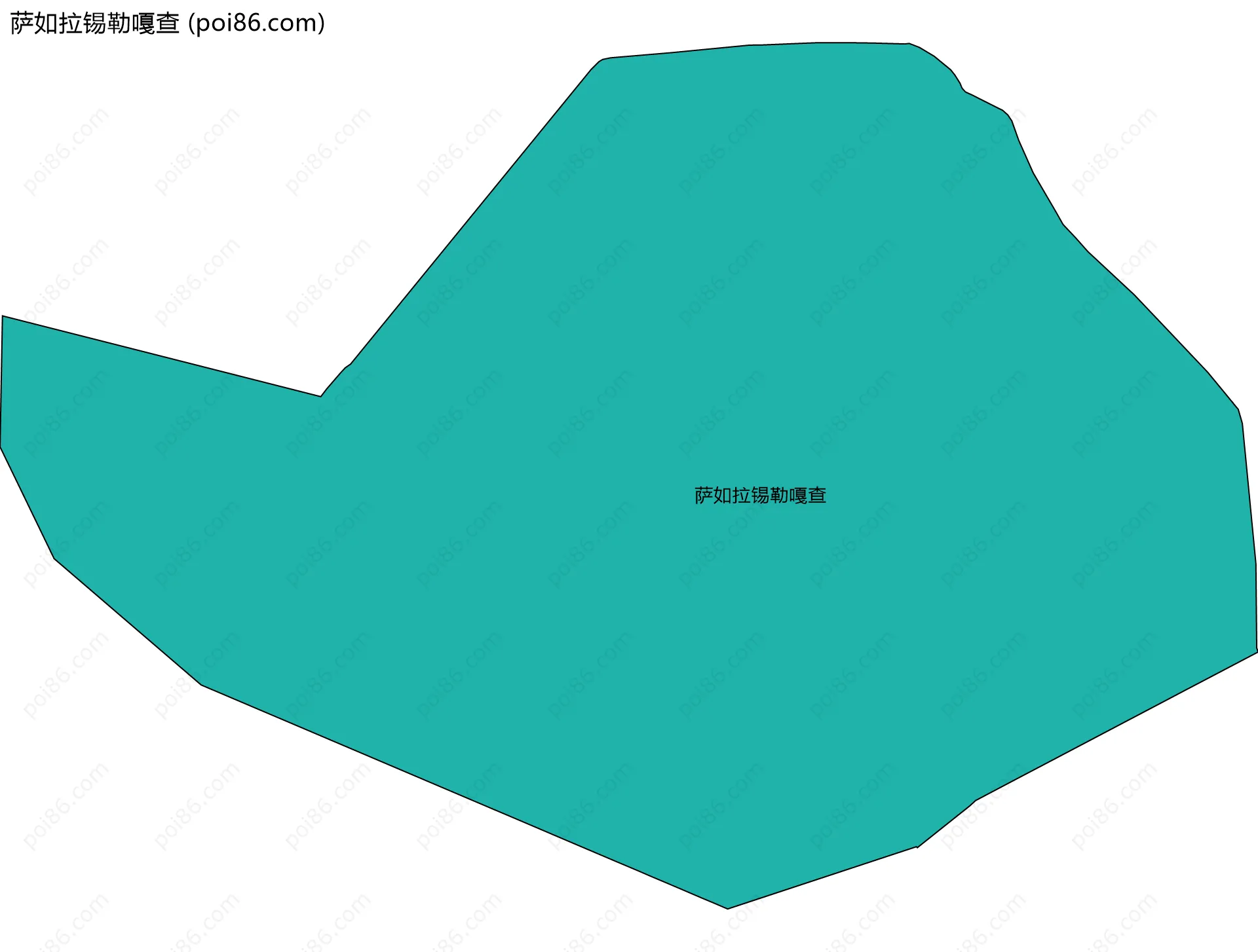 萨如拉锡勒嘎查边界地图