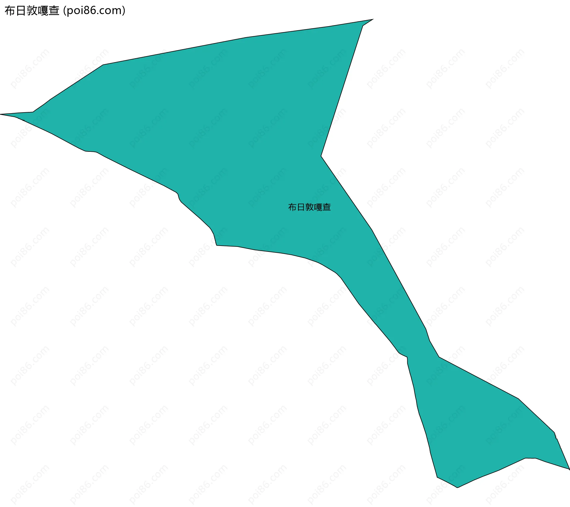 布日敦嘎查边界地图
