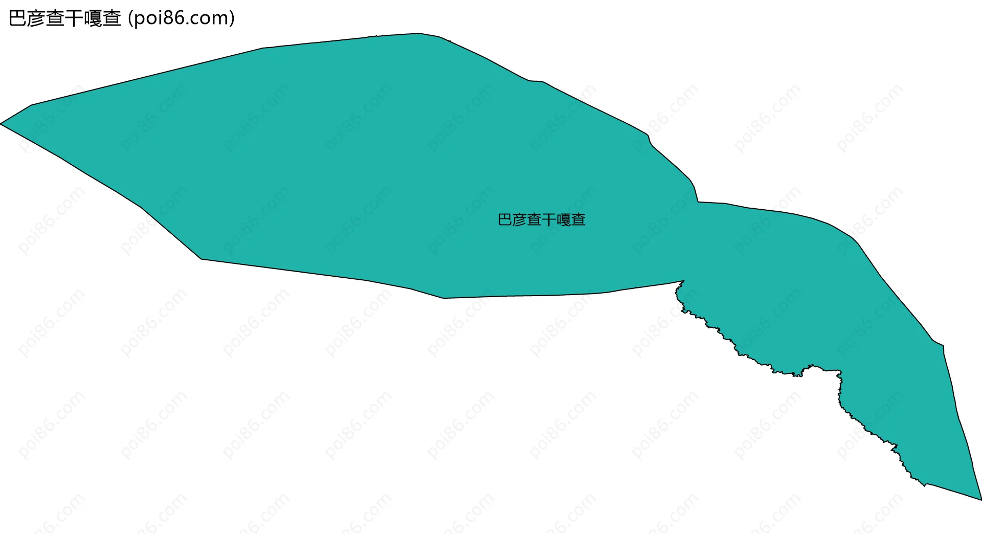 巴彦查干嘎查边界地图