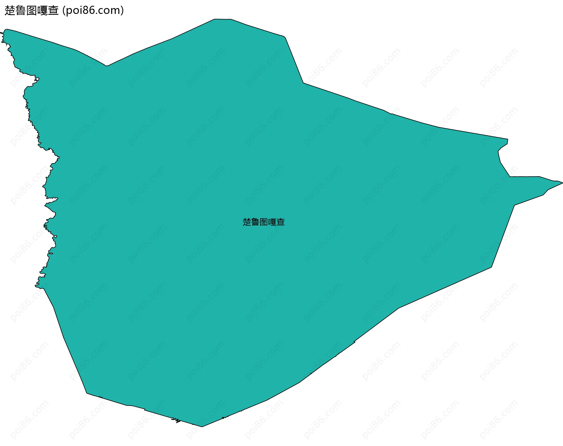 楚鲁图嘎查边界地图