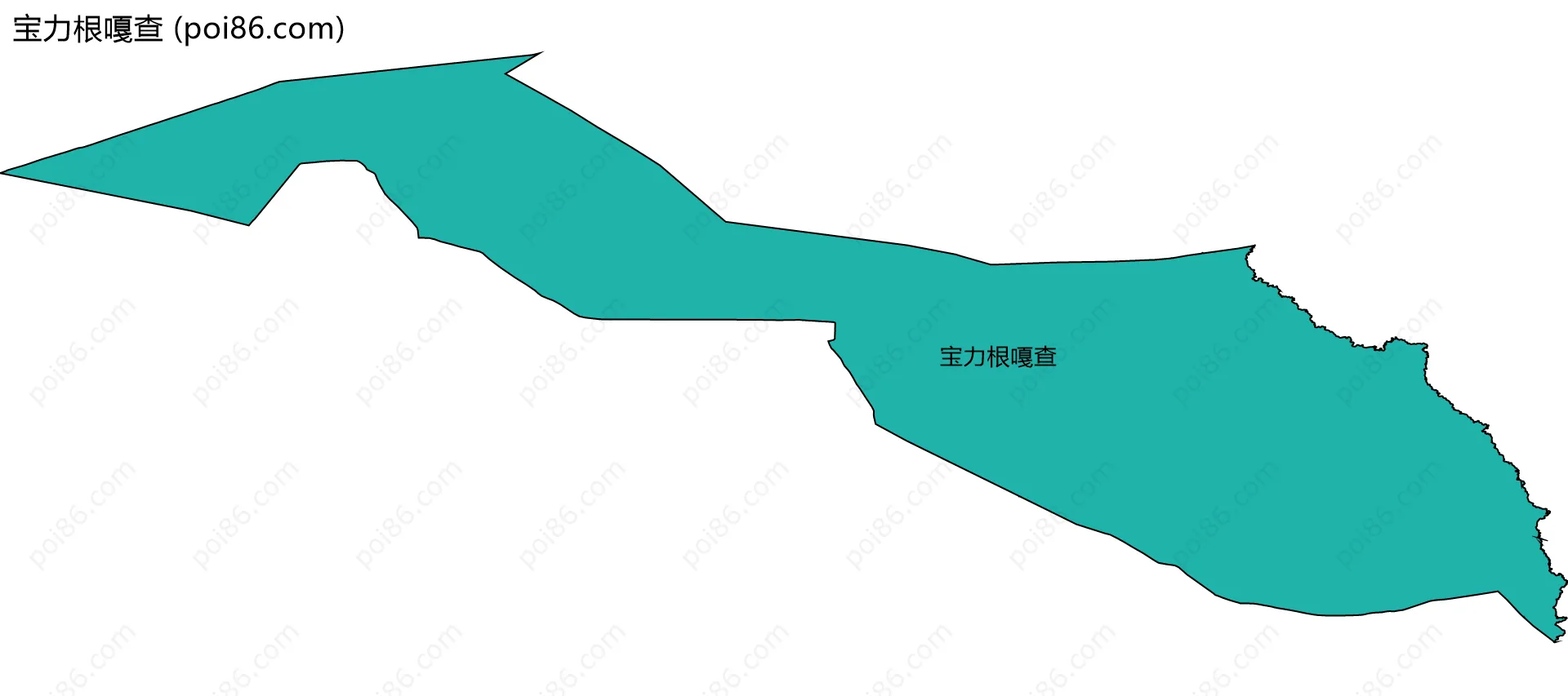 宝力根嘎查边界地图