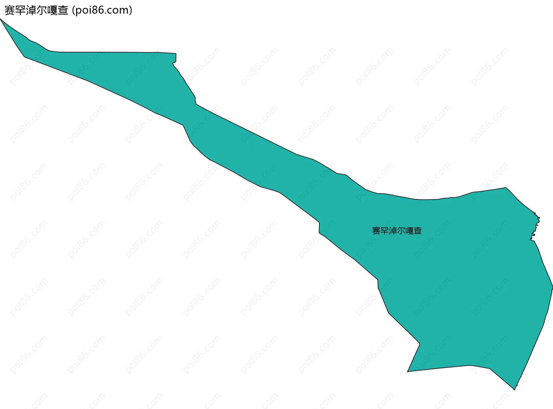 赛罕淖尔嘎查边界地图
