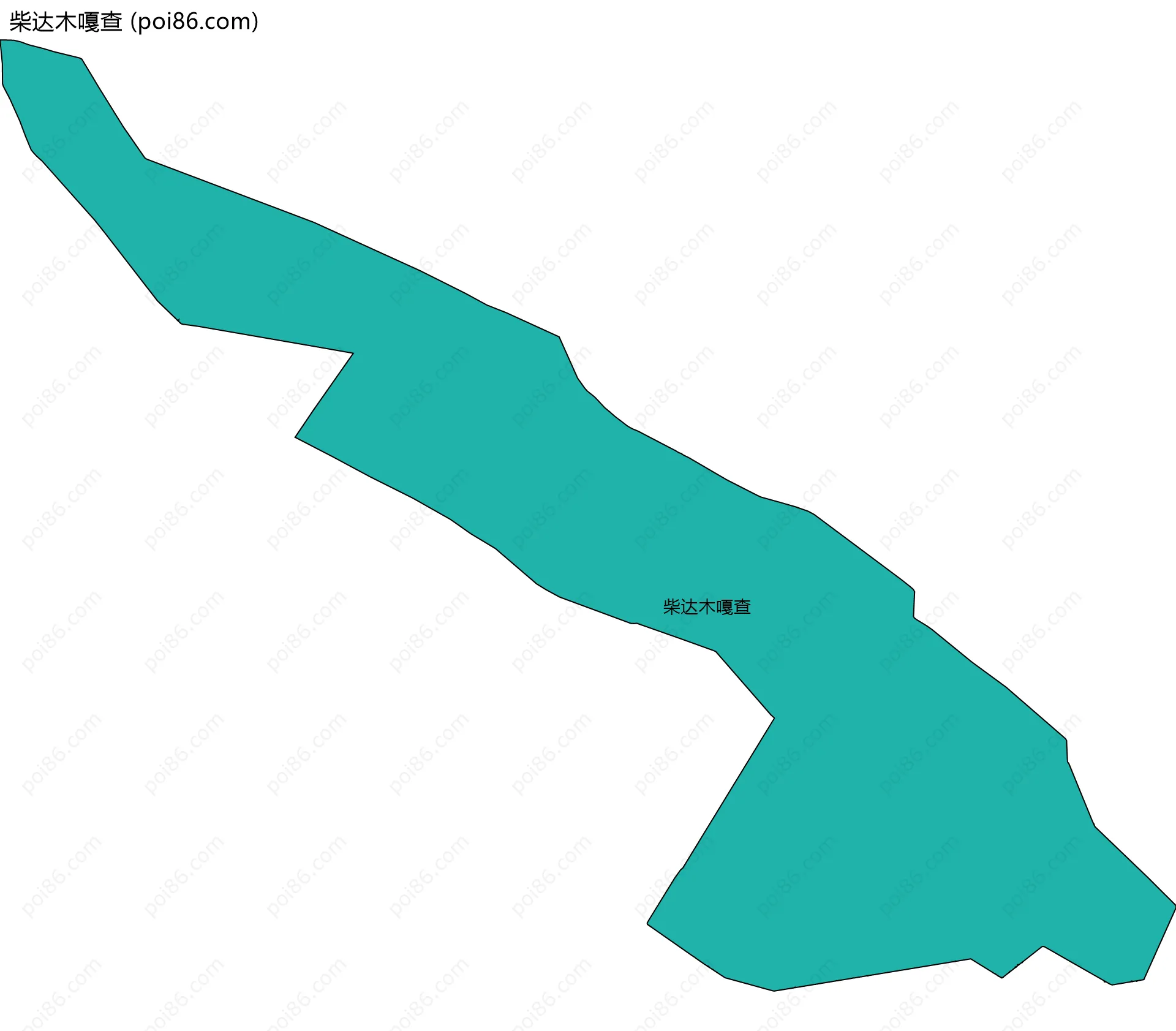 柴达木嘎查边界地图