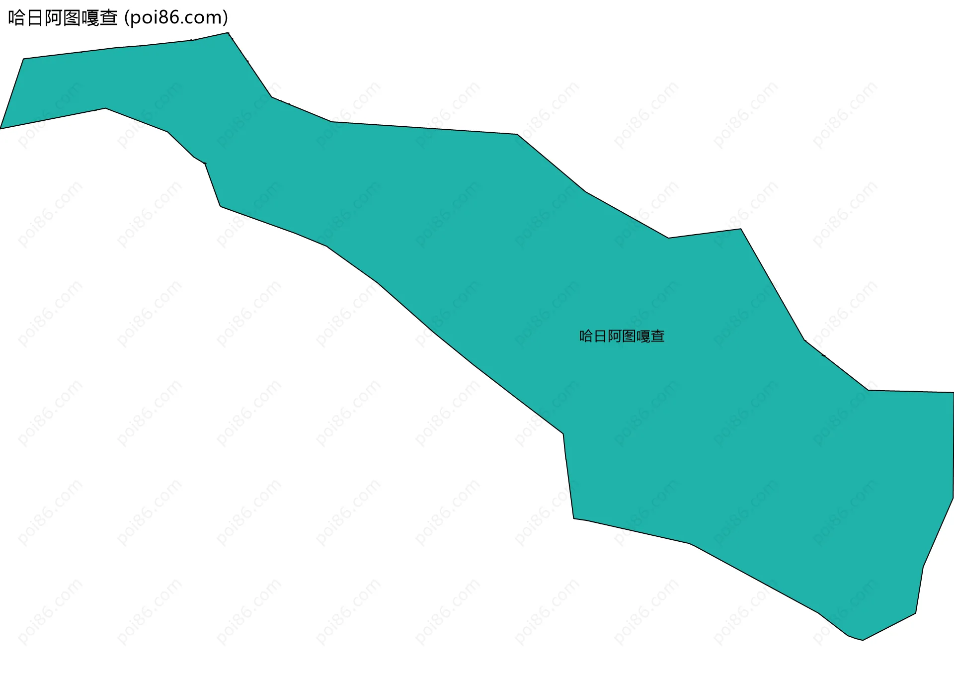 哈日阿图嘎查边界地图