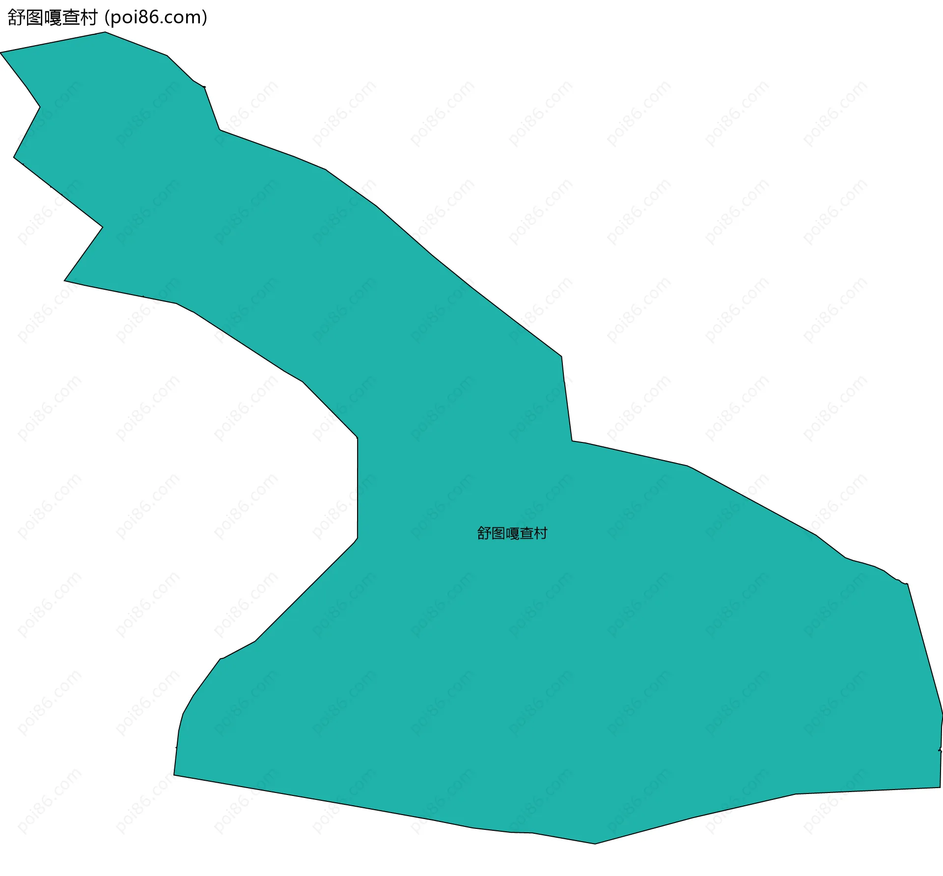 舒图嘎查村边界地图