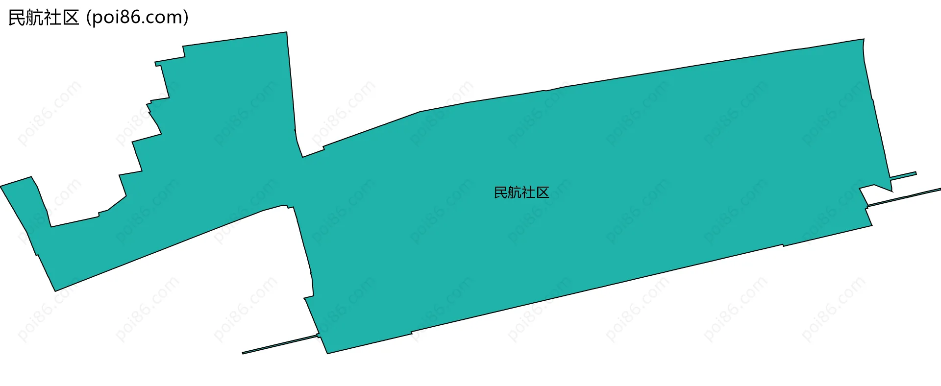 民航社区边界地图