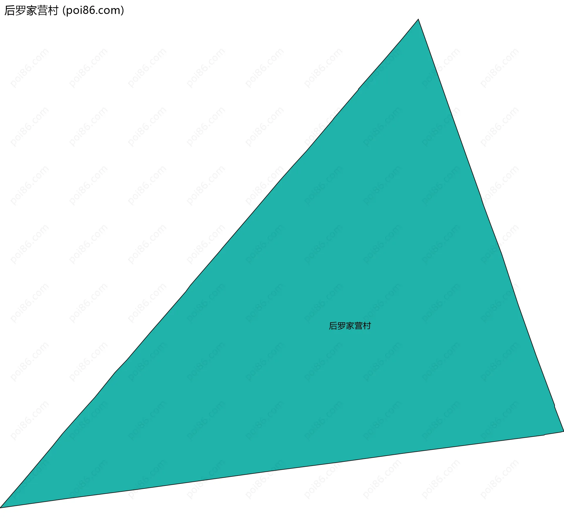后罗家营村边界地图