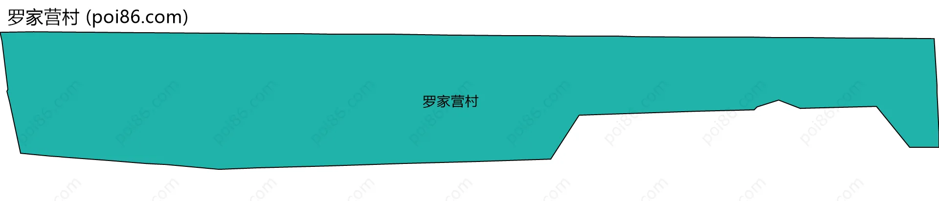 罗家营村边界地图