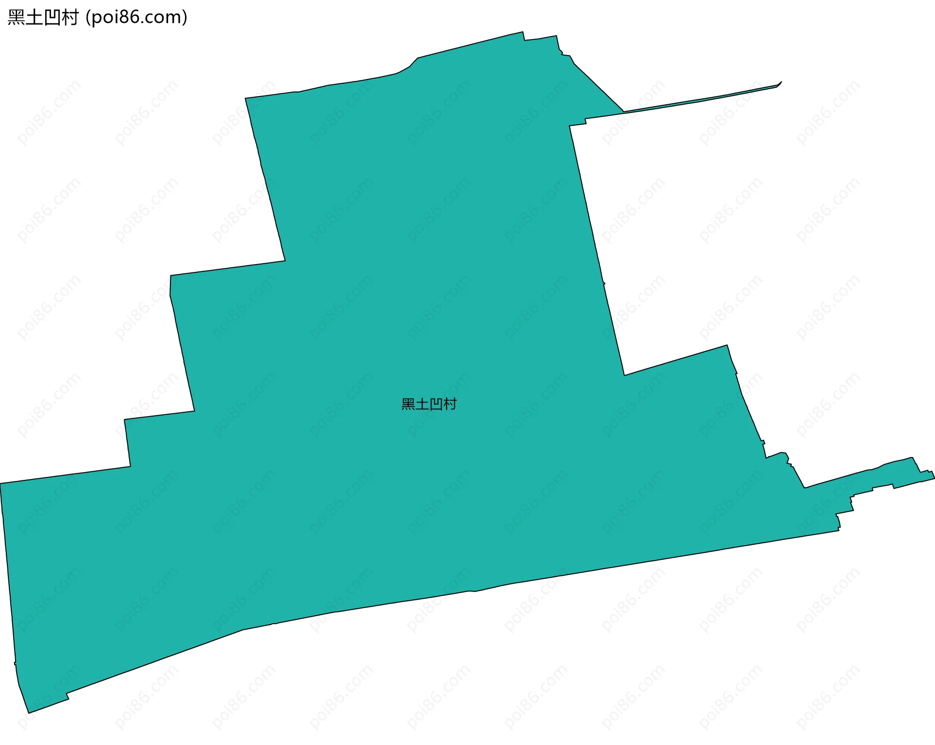 黑土凹村边界地图