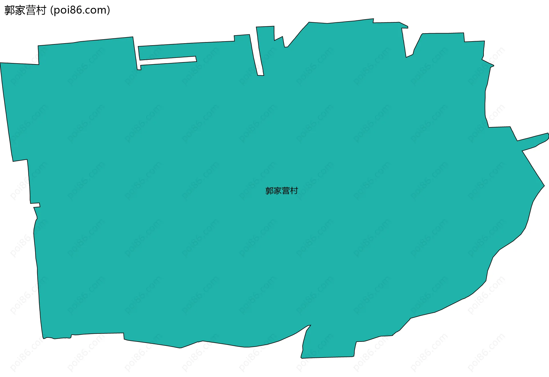 郭家营村边界地图