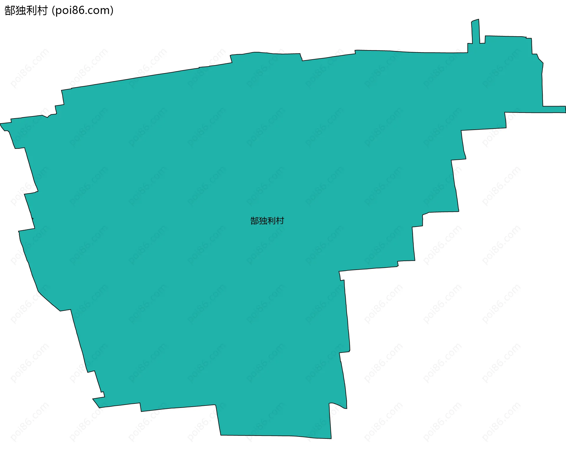 郜独利村边界地图